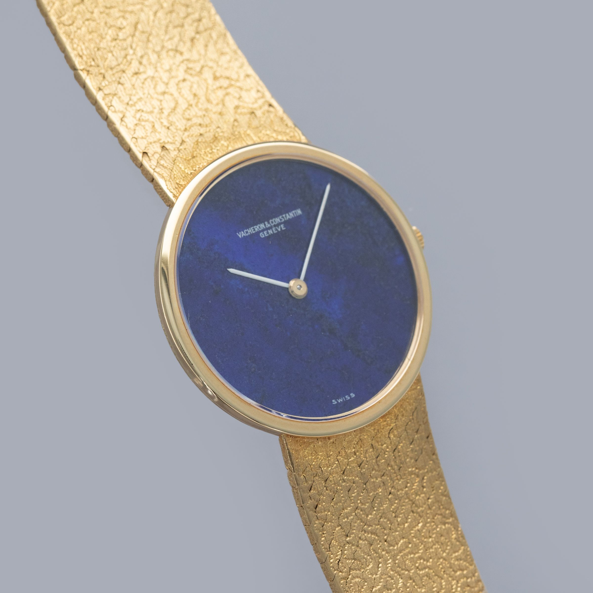 VACHERON CONSTANTIN 7291 P MANUAL WIND INTEGRATED BRACELET LAPIS