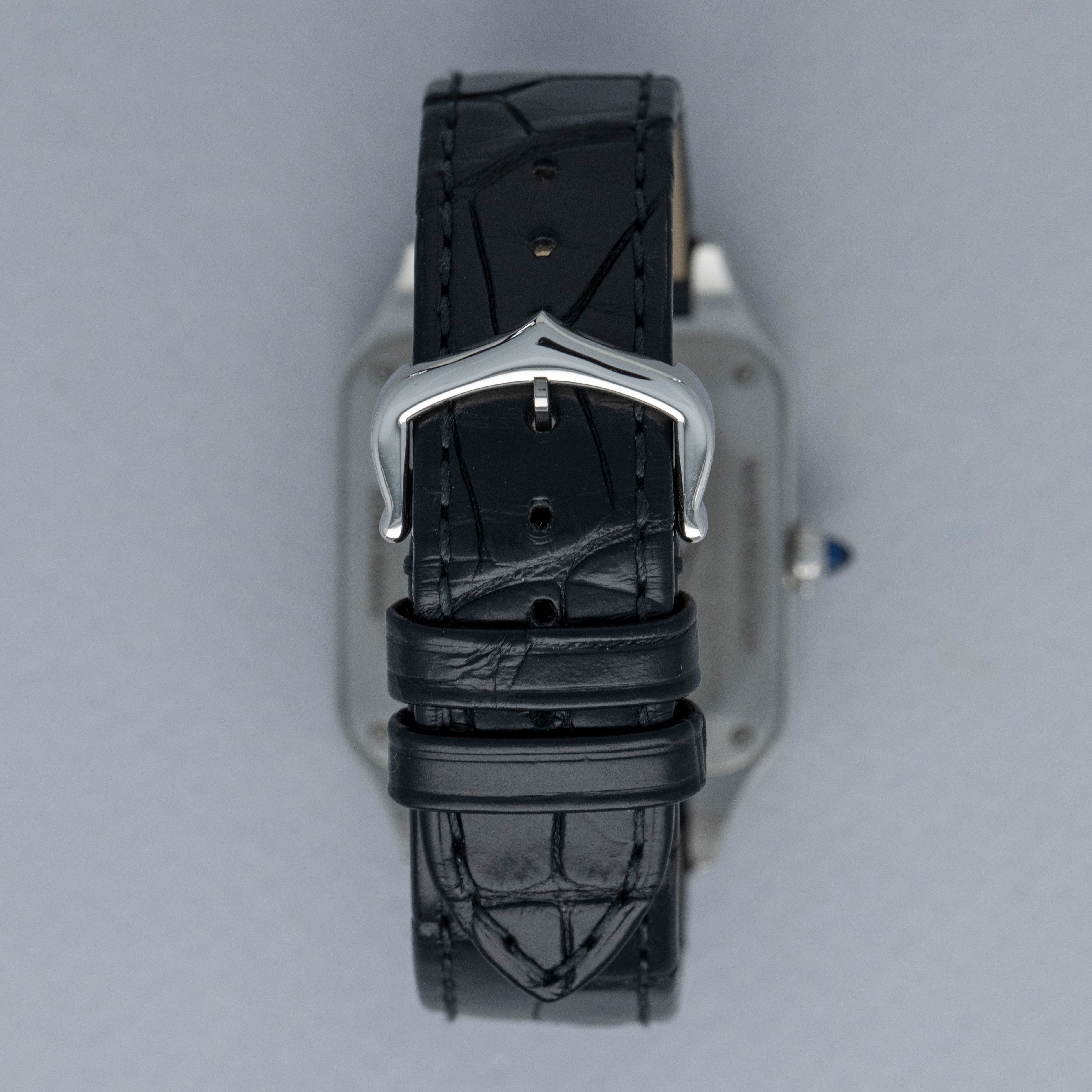 CARTIER SANTOS DUMONT BLACK LACQUERED STEEL CASE WSSA0046