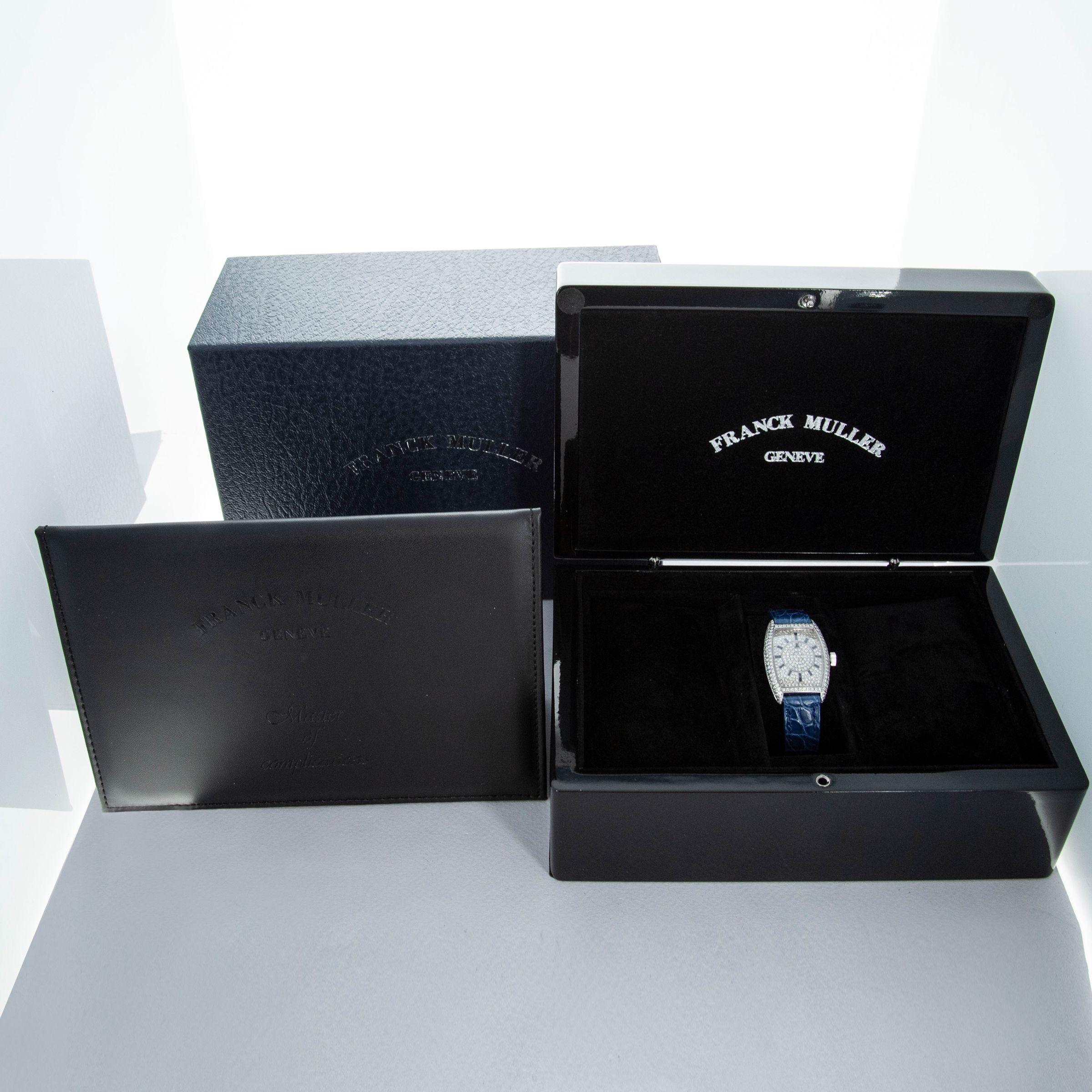 FRANCK MULLER ギフトボックス 純正 Franck Muller Cintree Curvex Mystery 1750 C CD SA Diamond Pave 18k