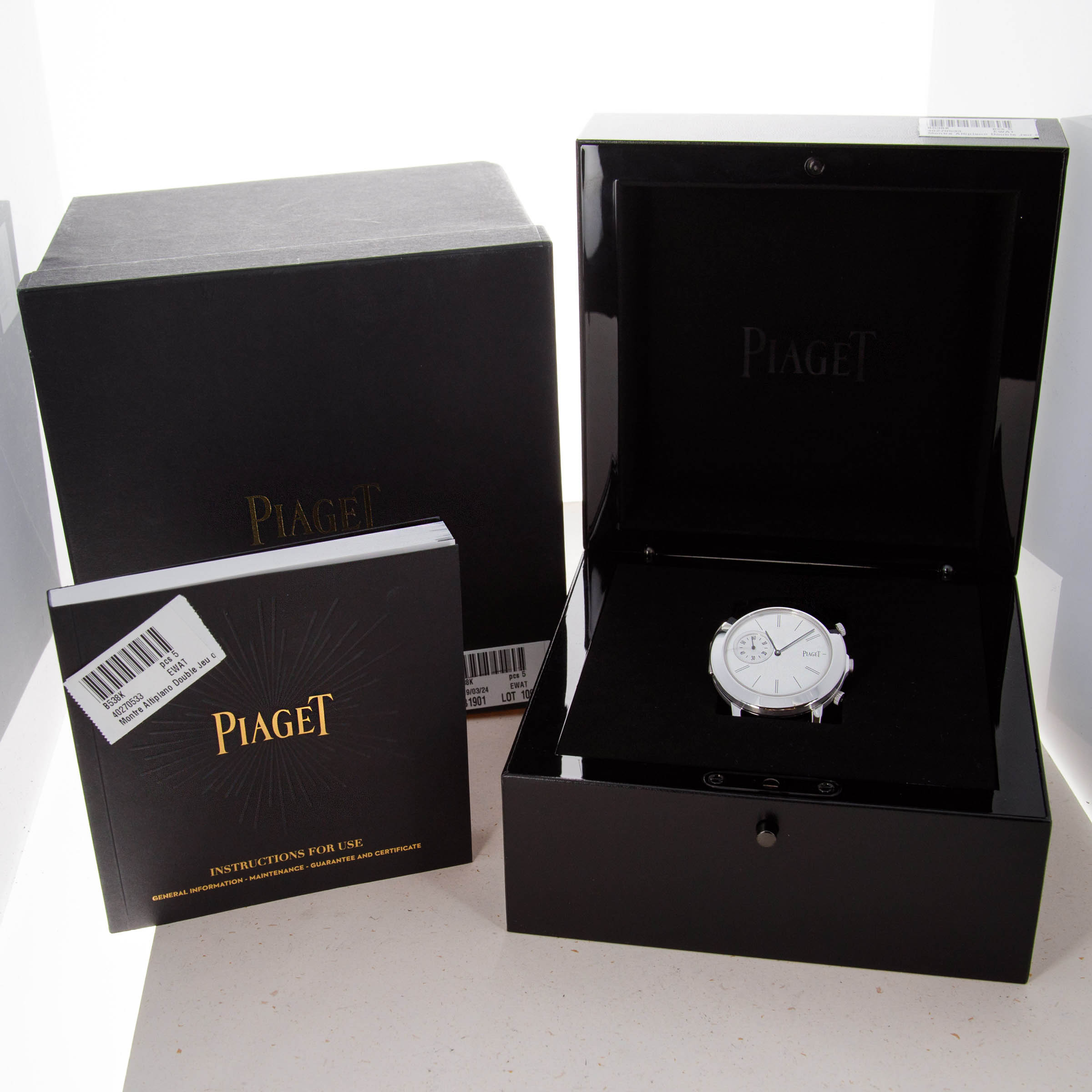 Piaget Double Jeu Altiplano 18k WG 10436 Auctions Loupe This