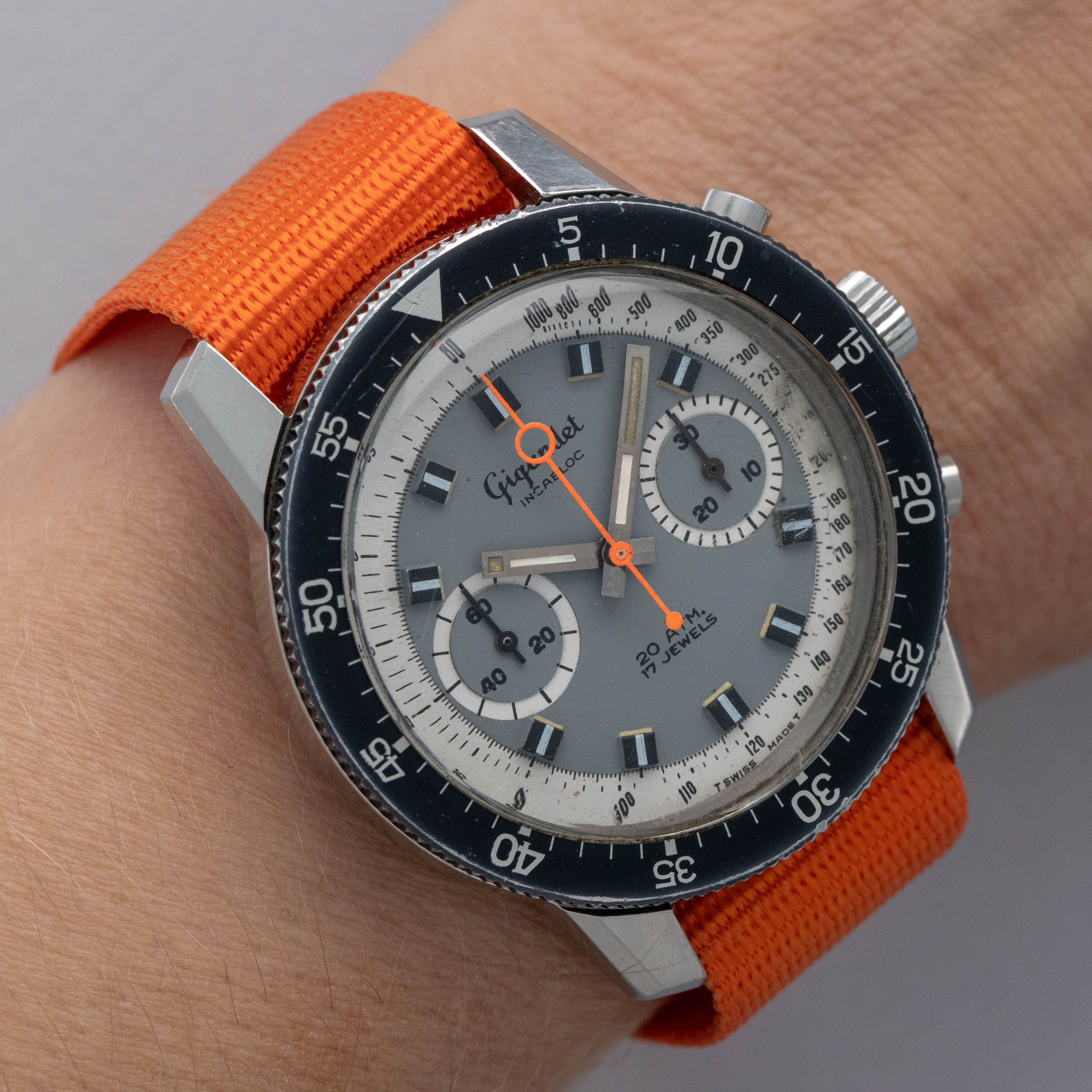 Gigandet Chronograph 1382 “Big Boy” Exotic Dial | Auctions | Loupe