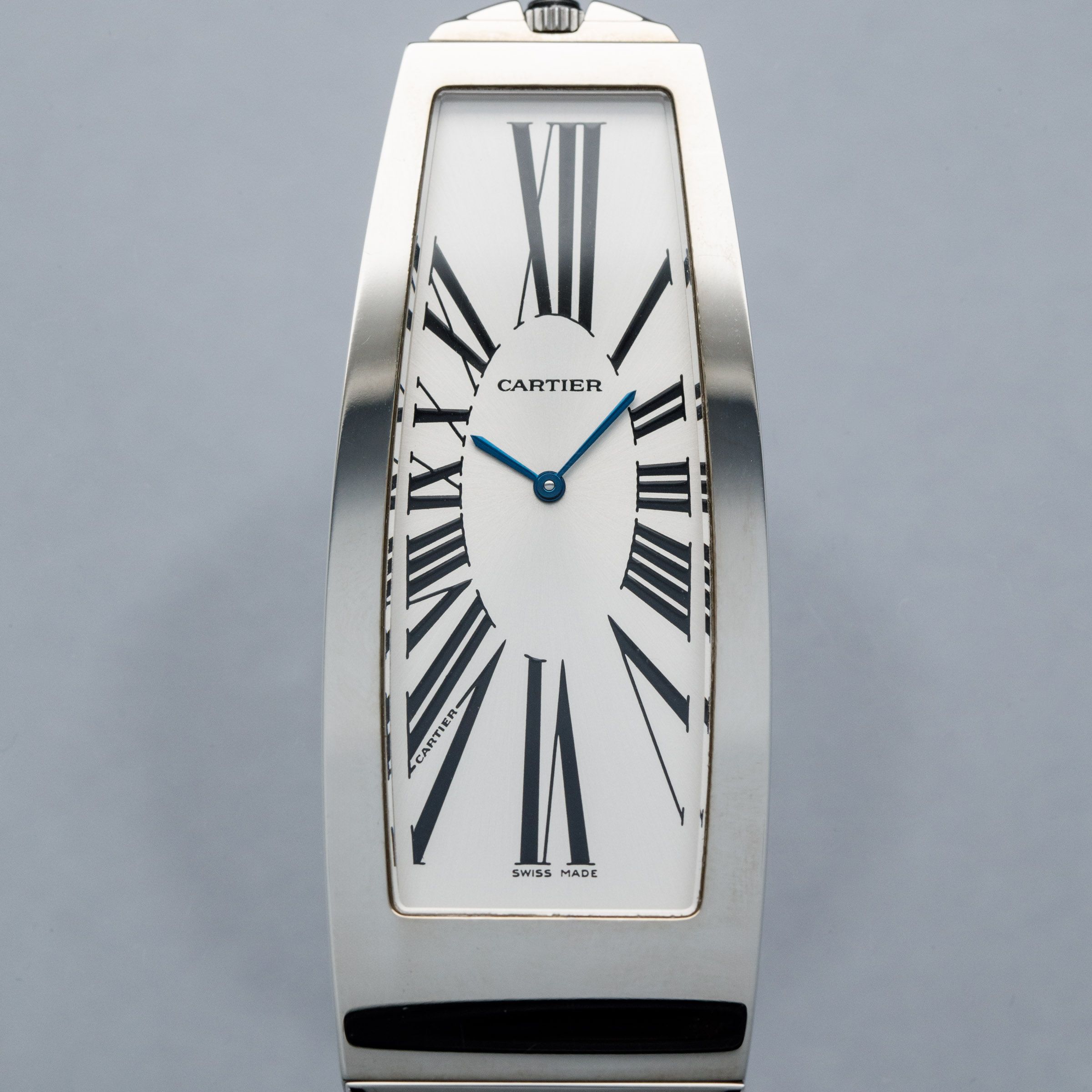 Cartier シルバー 置時計 Authentic Cartier Travel Clock Pocket Watch Desk Clock Silver