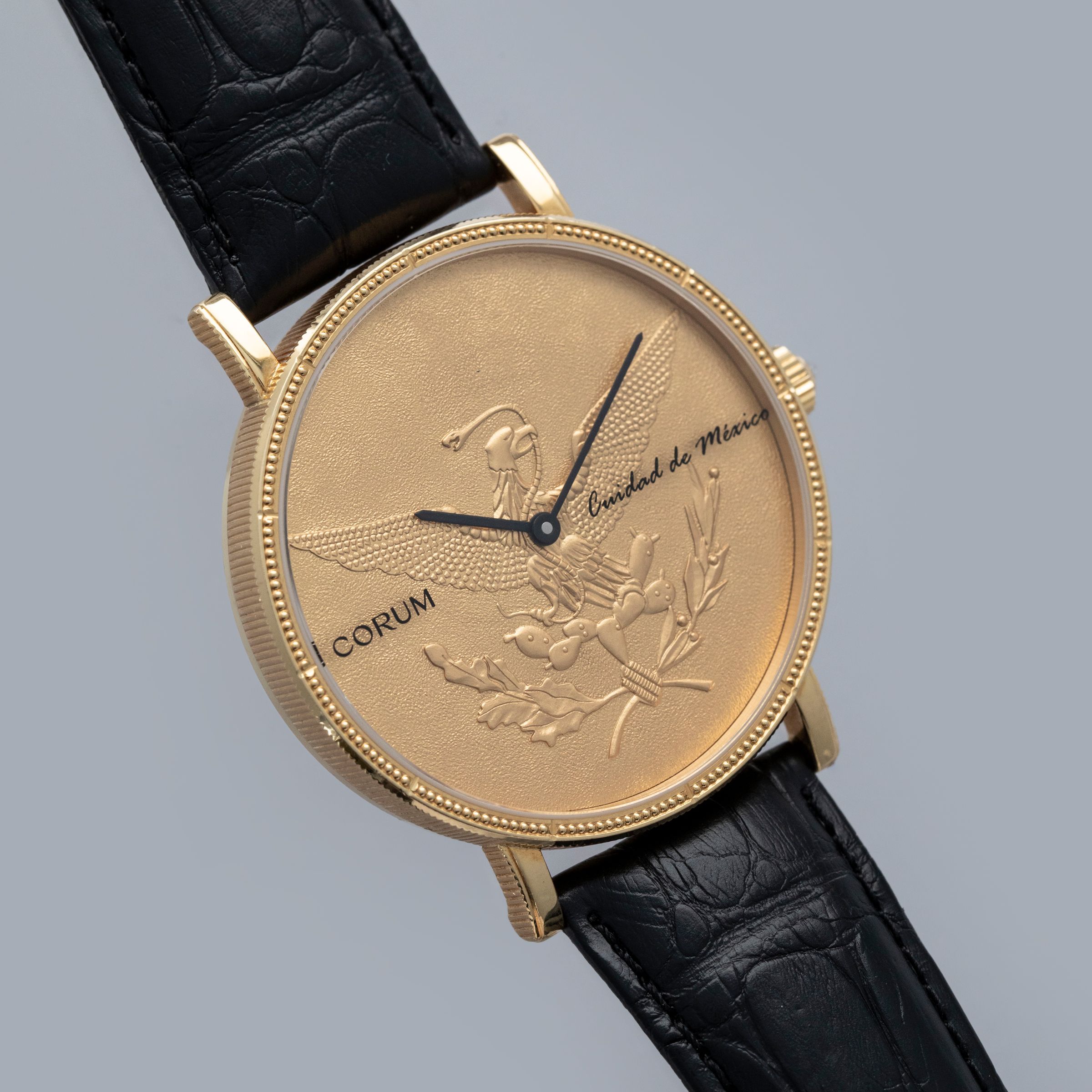 Corum Coin Watch 04.0033 Mexican States Mexico City Edition 18k YG