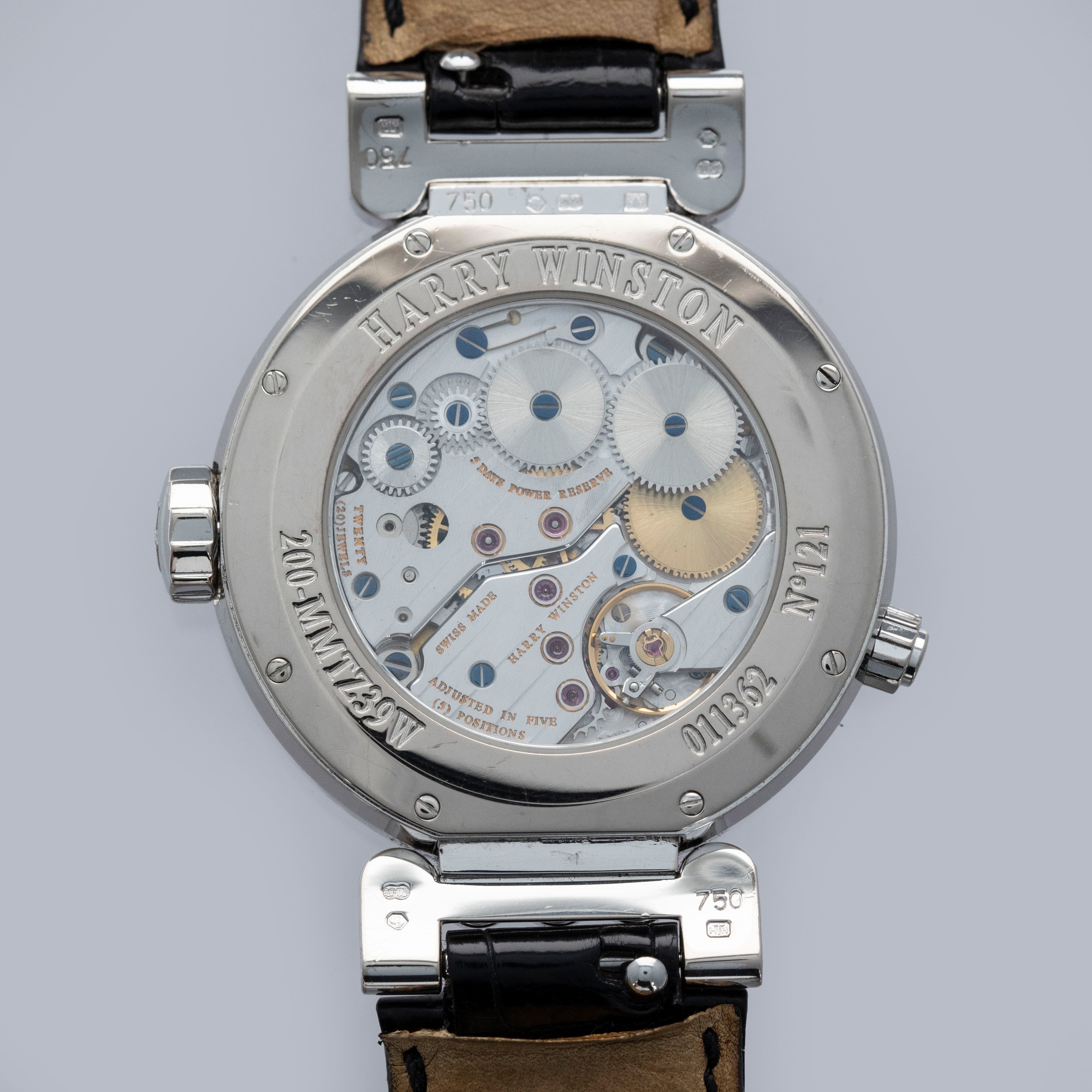 Harry Winston Premier Excenter Timezone 200-MMTZ39W 18k WG