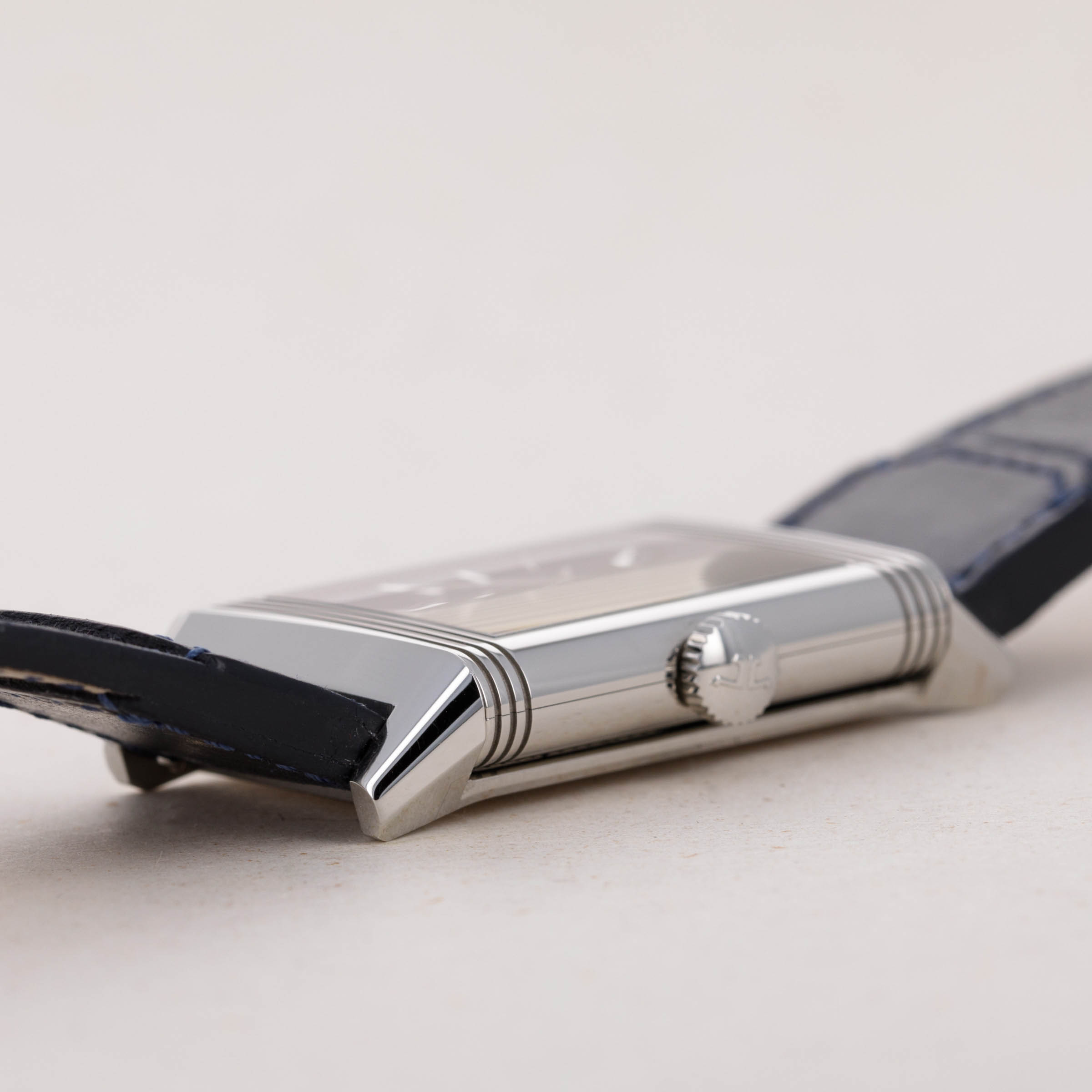 Jaeger LeCoultre Reverso Tribute Small Seconds 214.8.62 Blue Dial