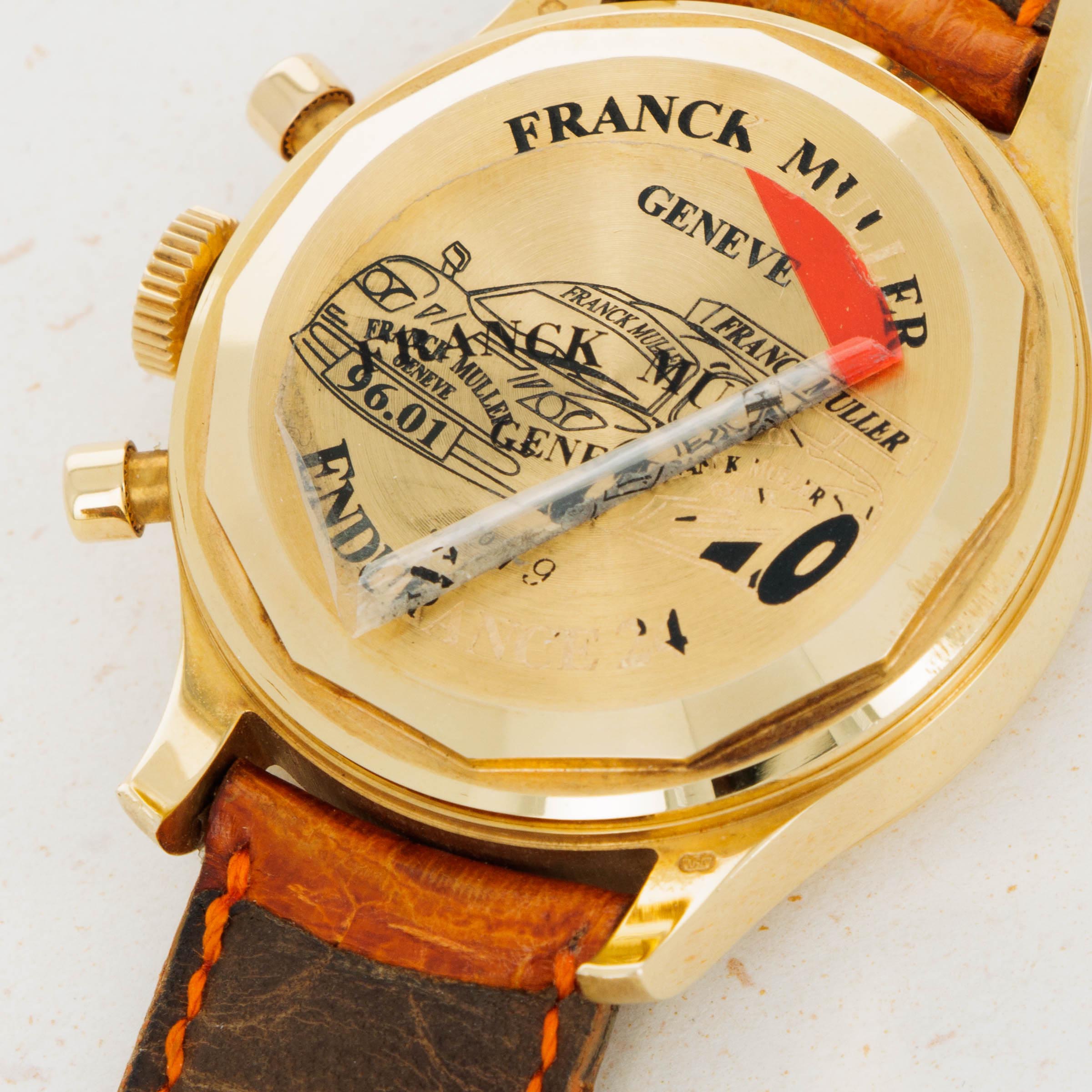 Franck Muller Endurance 24 Chronograph 18k YG Orange Dial