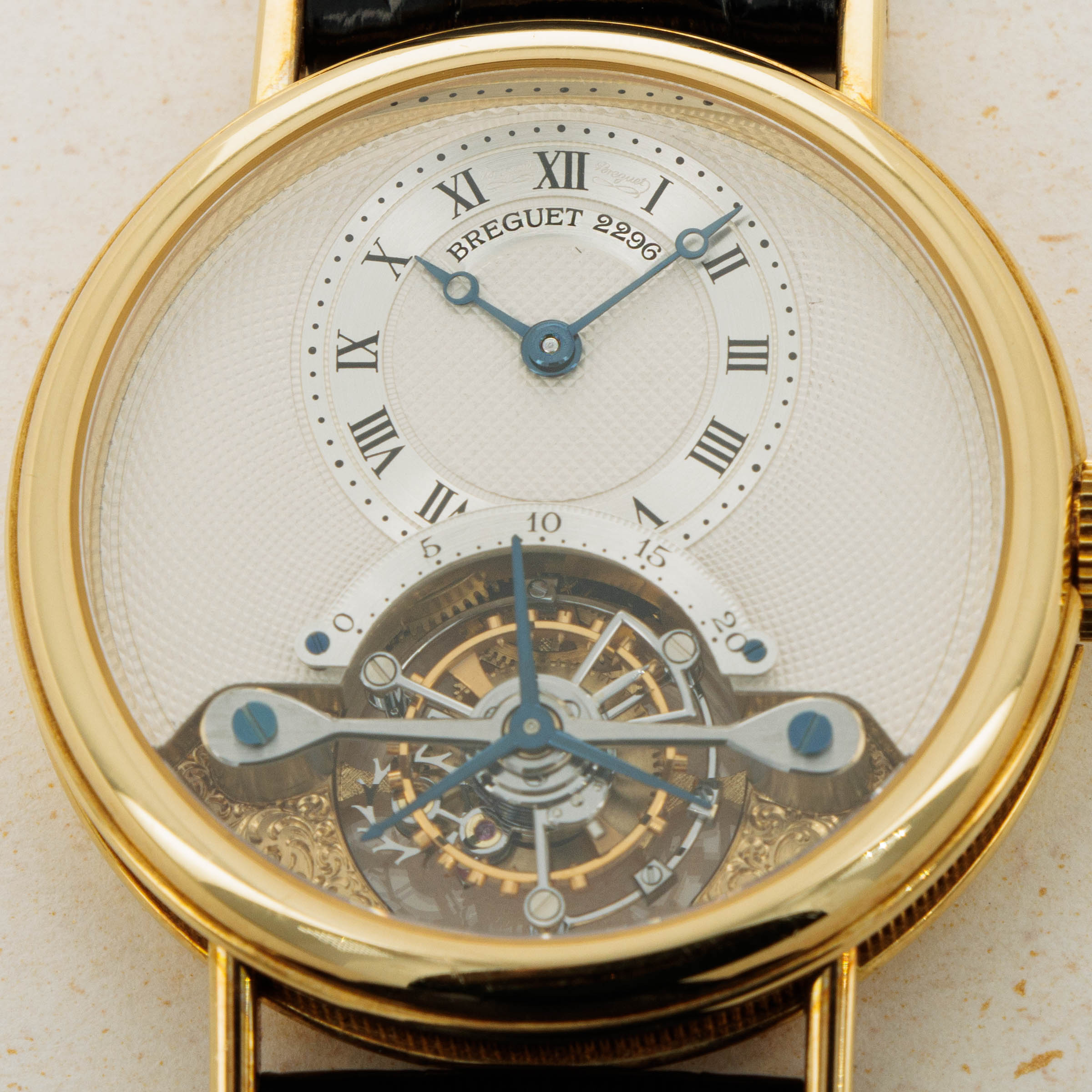 Breguet Tourbillon Messidor 3350 18k YG Auctions Loupe This