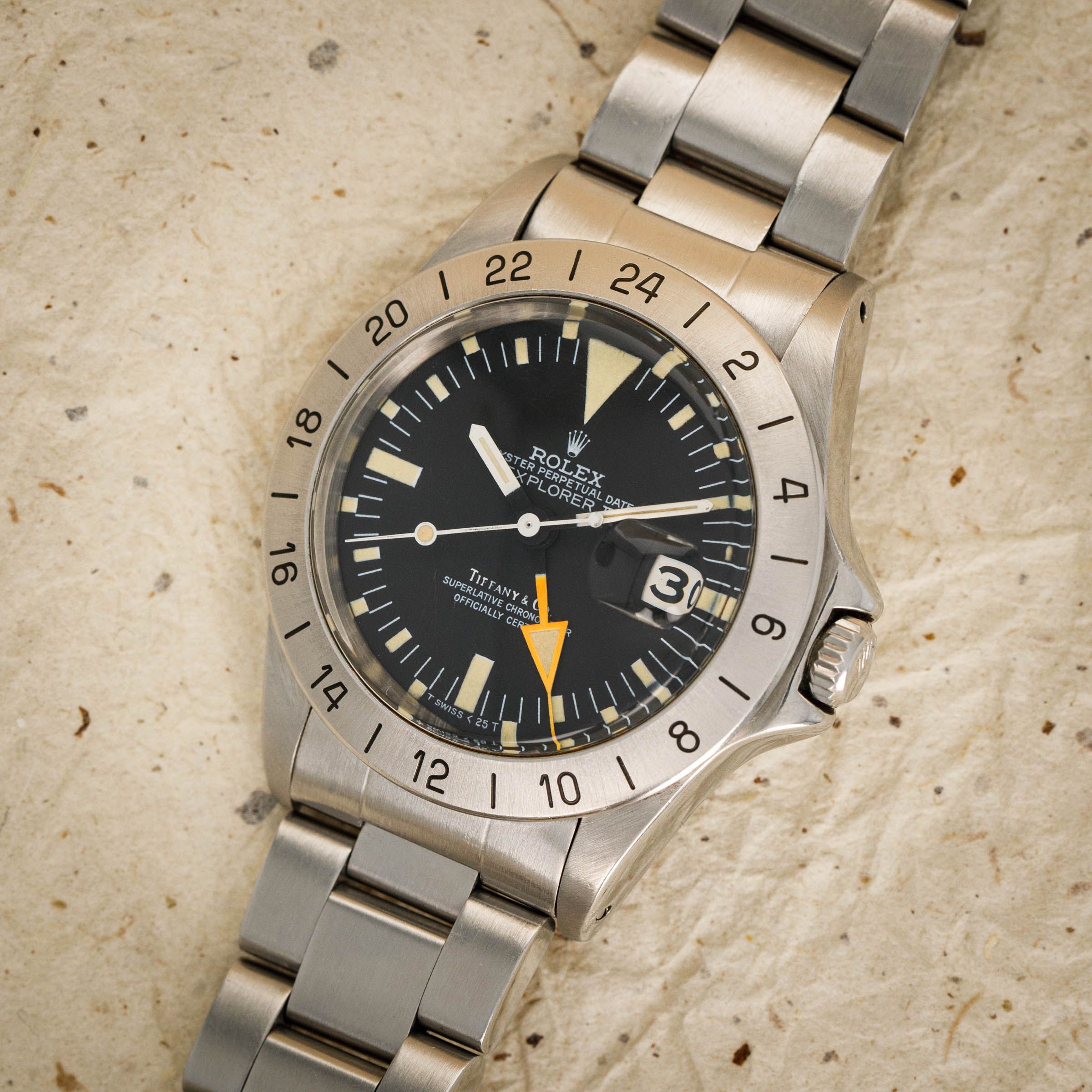 Rolex Explorer II 1655 Orange Hand Explorer Retailed by Tiffany