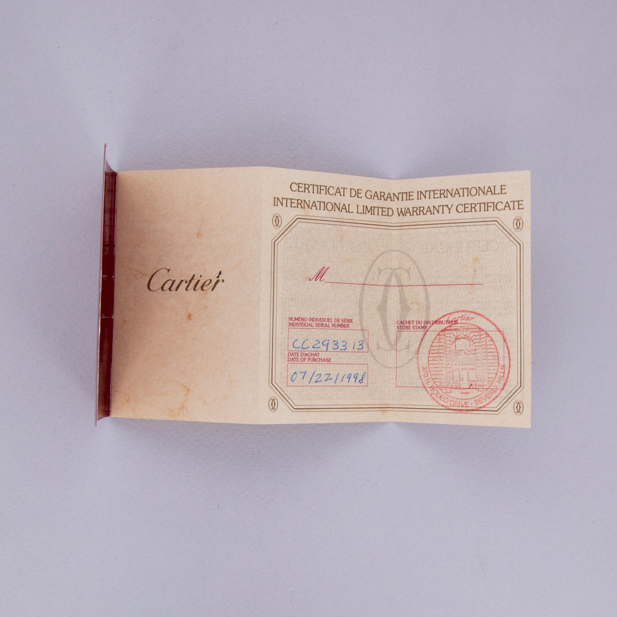 Cartier Santos Dumont 1575 Platinum Salmon Dial Limited Edition