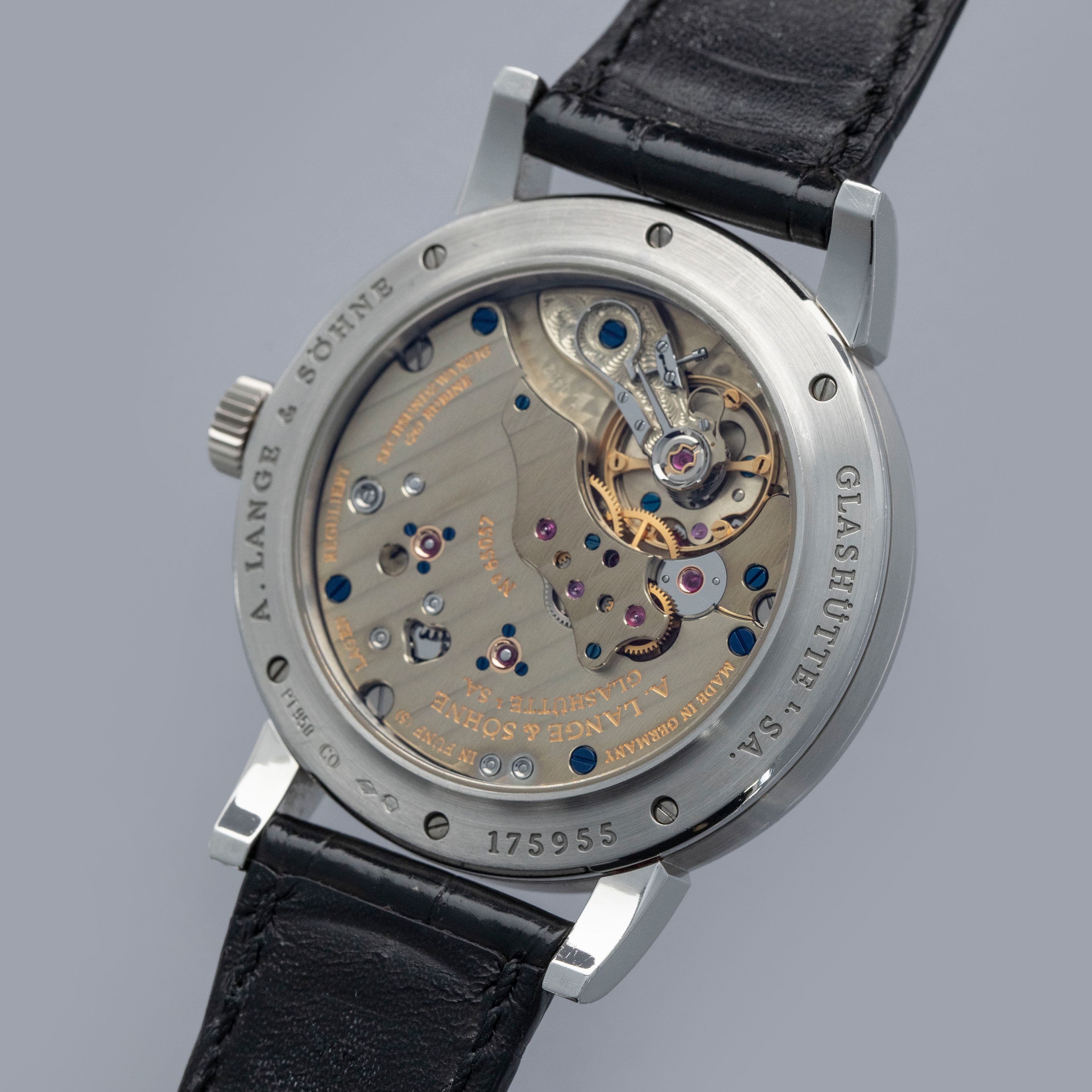 A. Lange & Sohne Richard Lange 232.025 Platinum | Auctions | Loupe