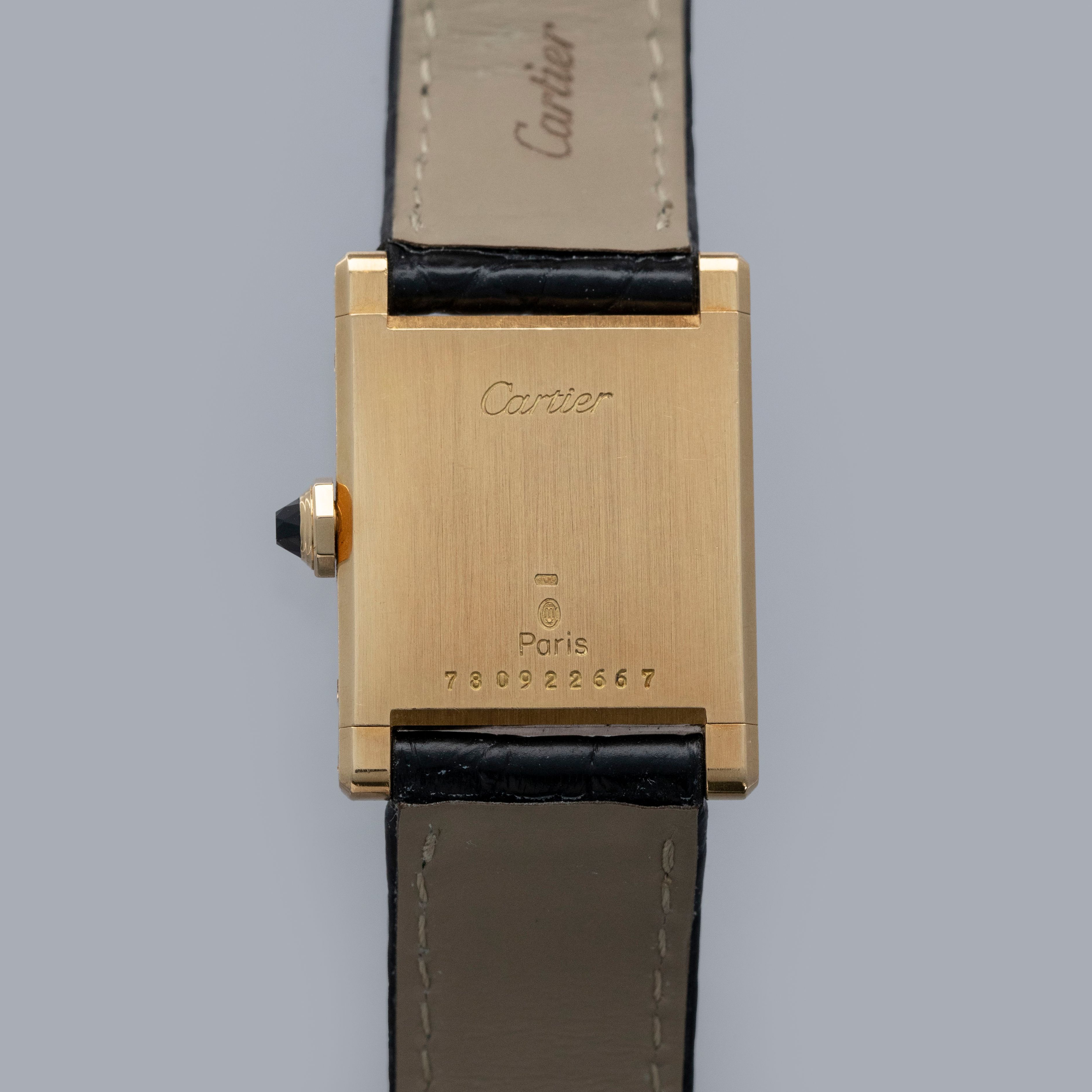 Cartier Paris Tank Normale 78092 18k YG | Auctions | Loupe This