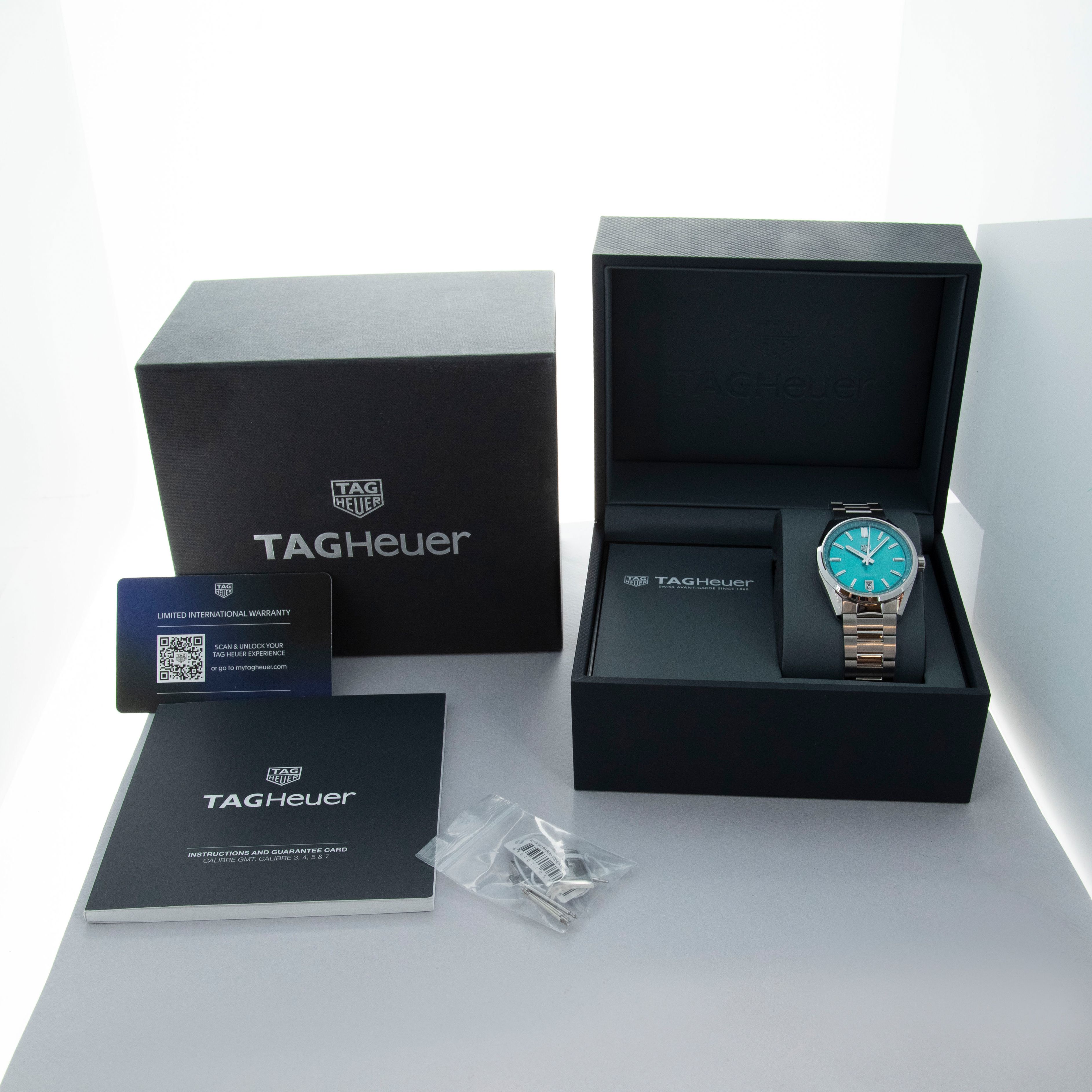 Tag Heuer Carrera Date Calibre 7 WBN2316 Turquoise Dial | Auctions