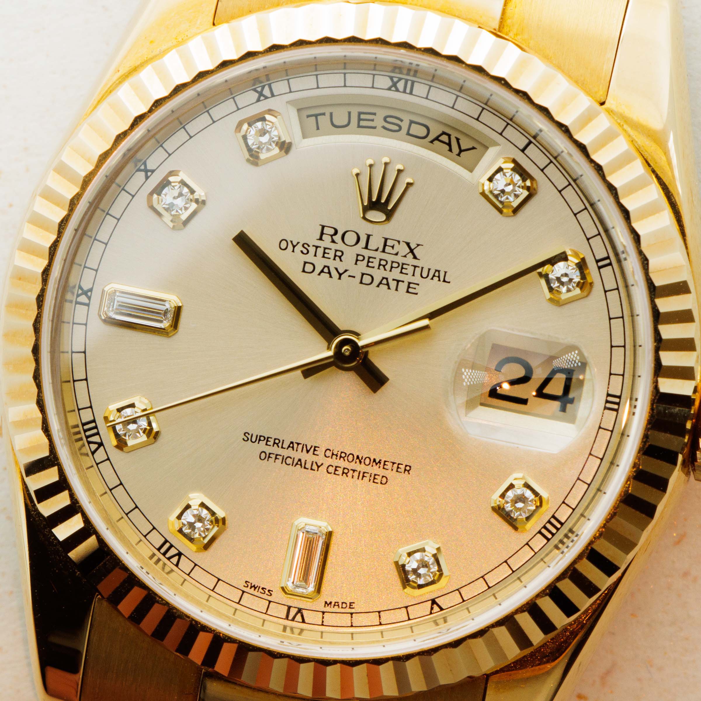 Rolex Day Date 118238 Box and Papers Presented to Barry Bonds for