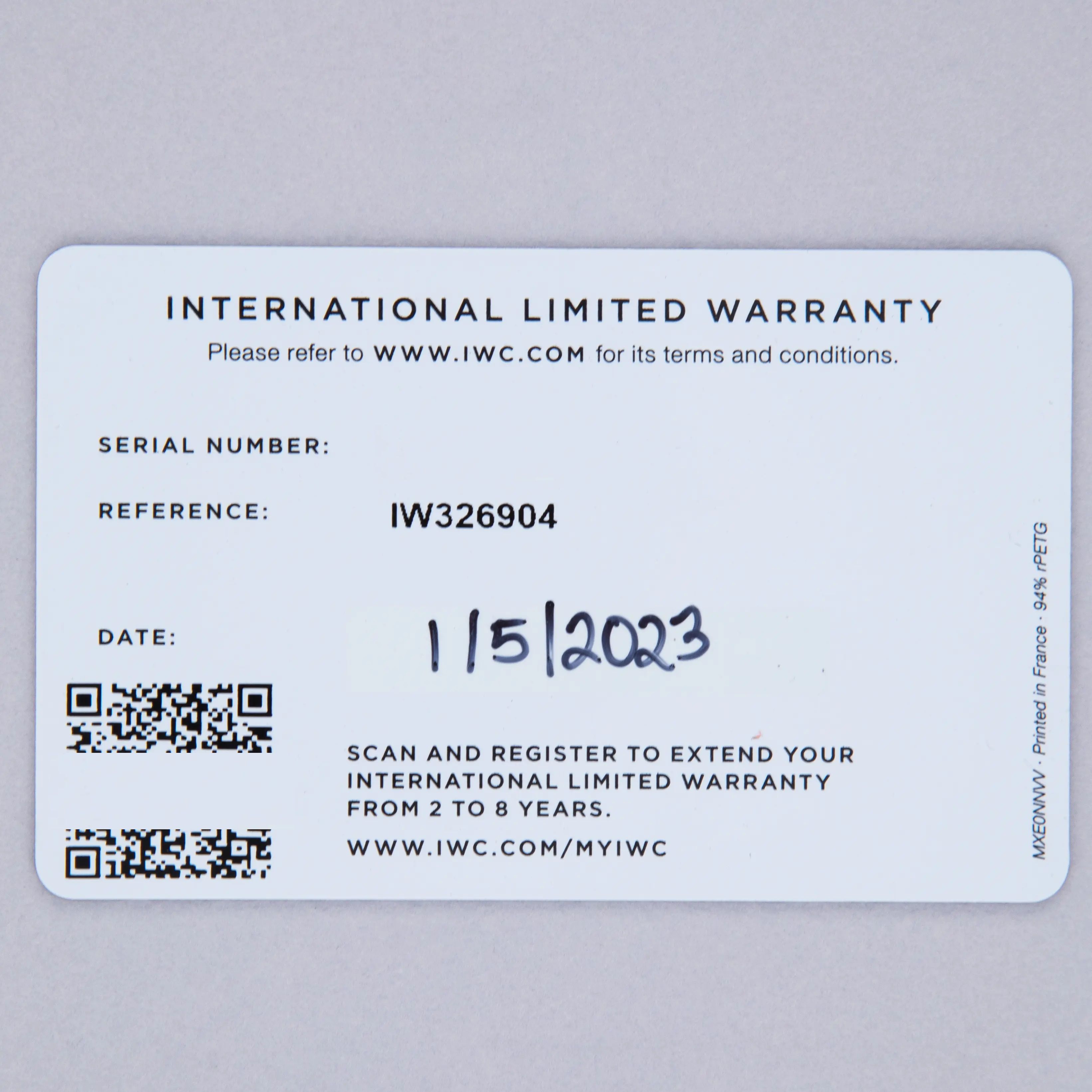 IWC PILOT TOP GUN IW326904 GOOGLE 