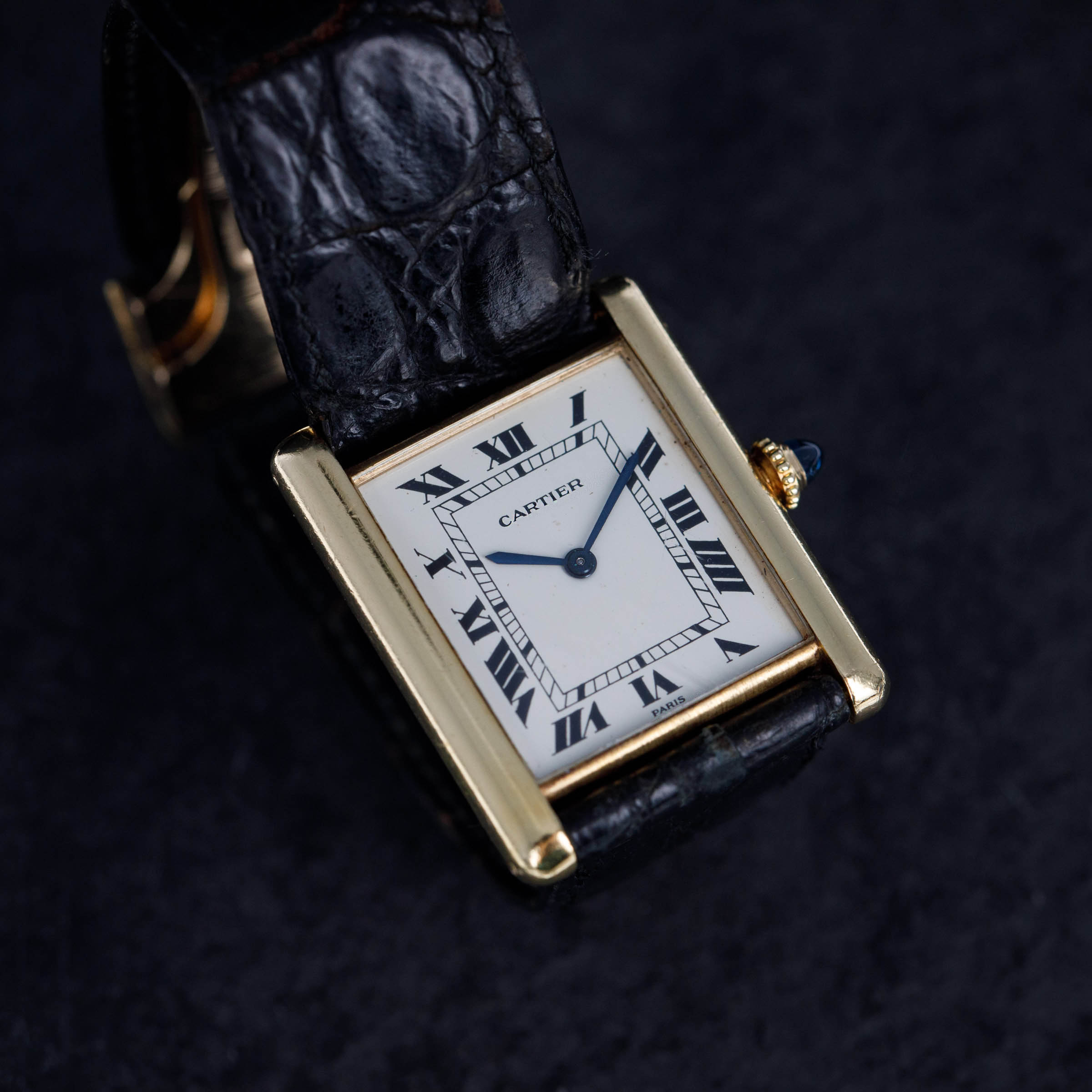 Cartier Paris Tank Louis Extra Plate 96019 18k YG | Auctions