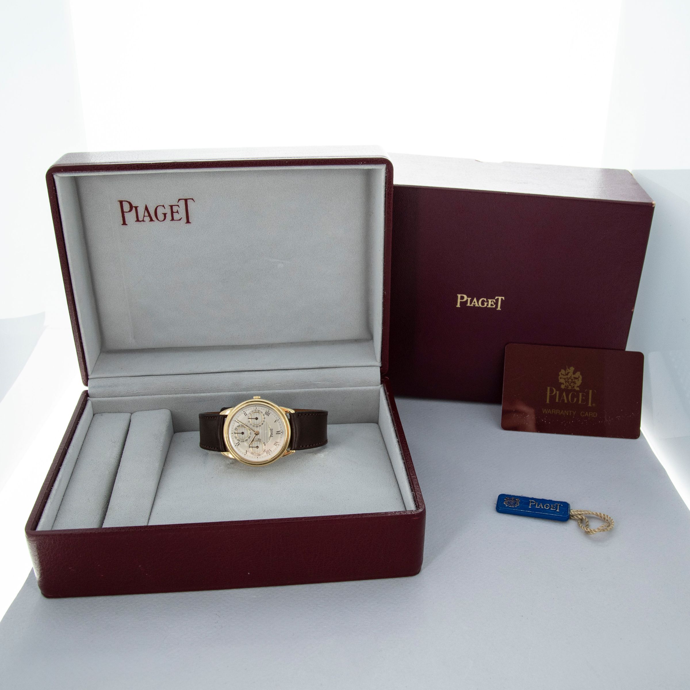 Piaget Gouverneur Triple Date Calendar Automatic 15959 18k YG