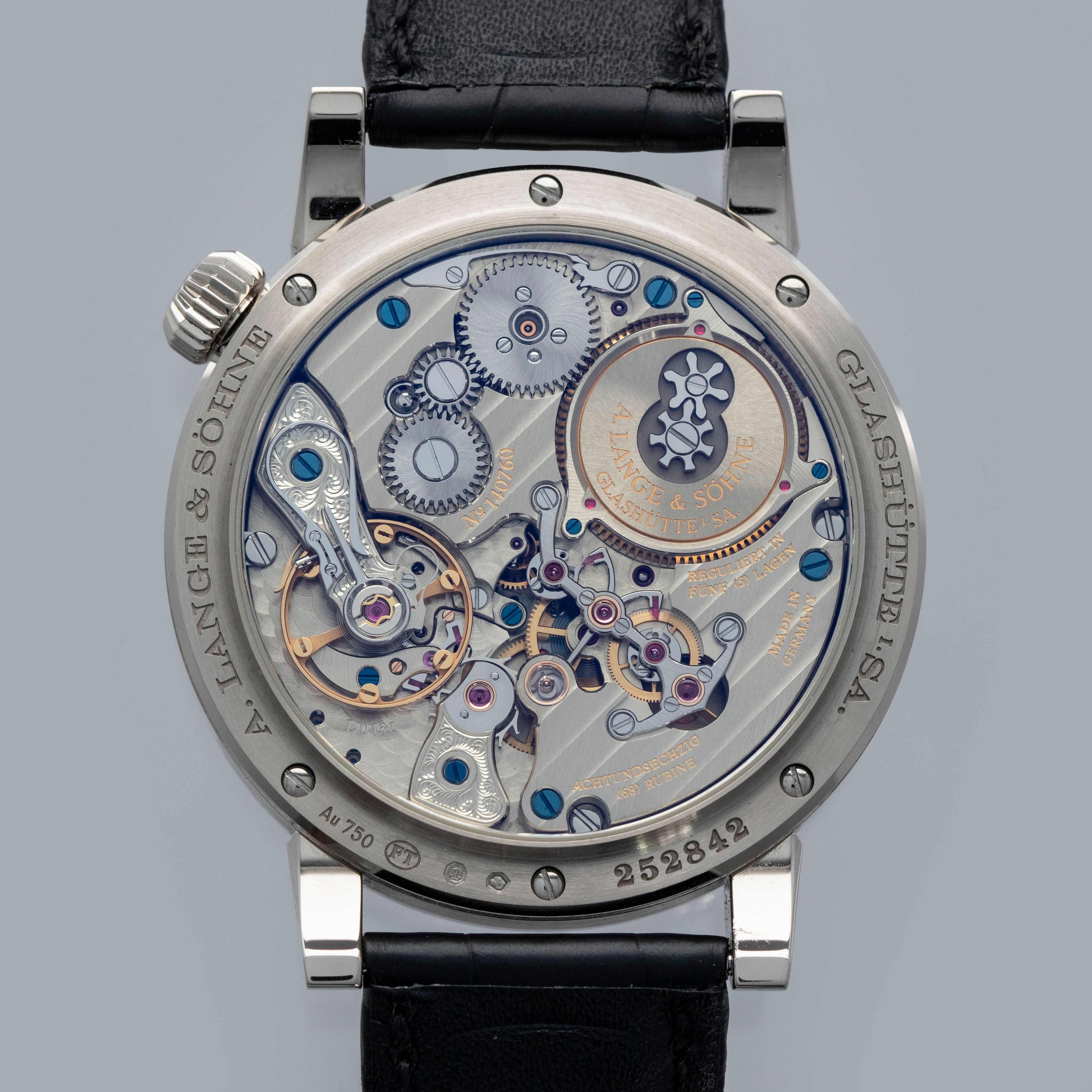 A. Lange & Sohne Zeitwerk 140.029 18K WG | Auctions | Loupe This