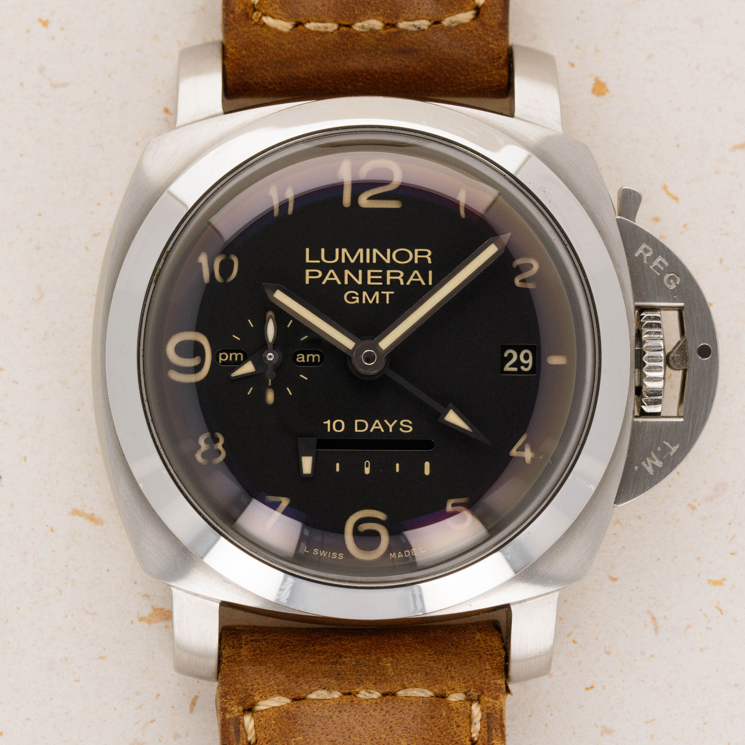 Panerai luminor 1950 10 days online gmt