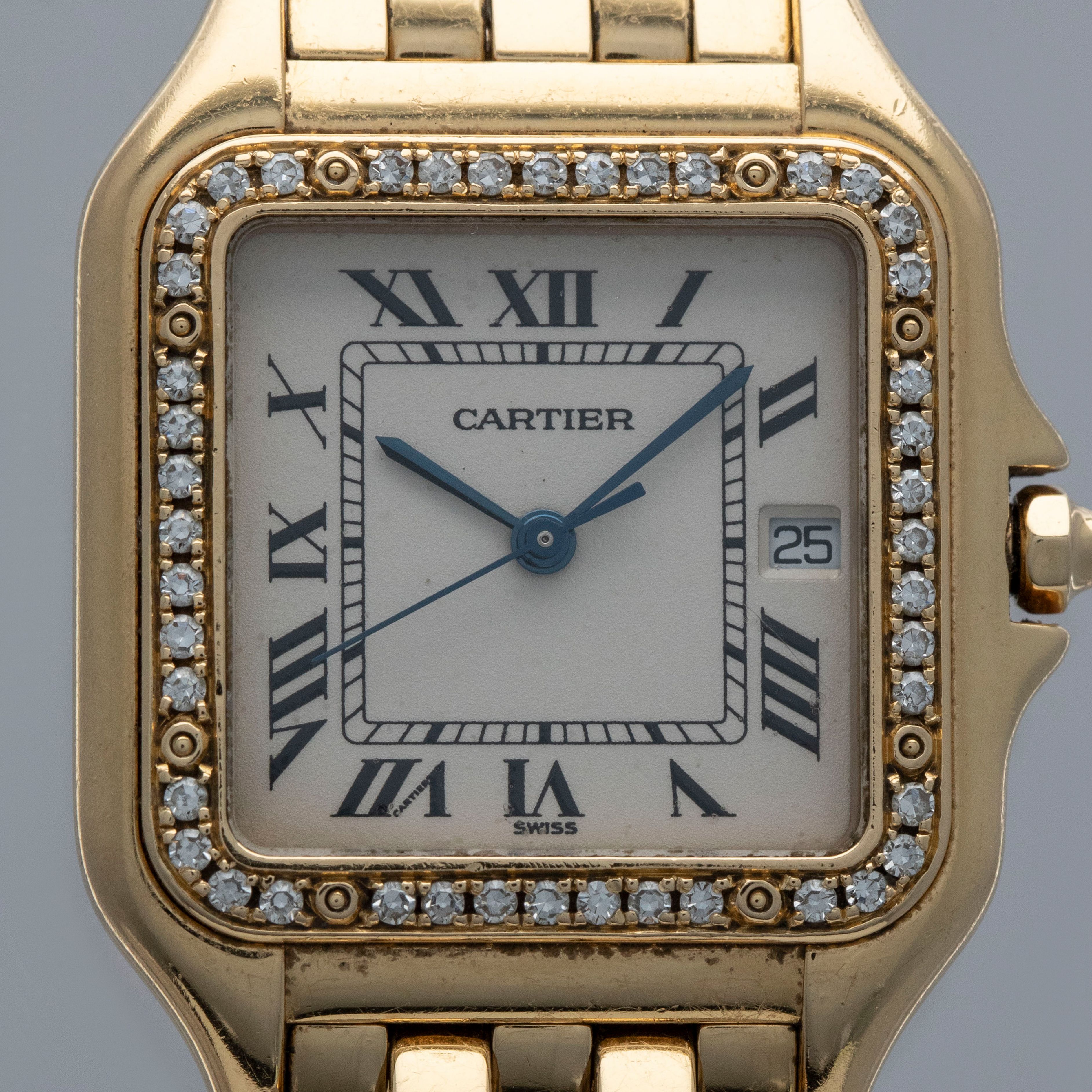 Cartier Panthere Mid-Size Quartz 883969 Diamond Bezel 18k YG