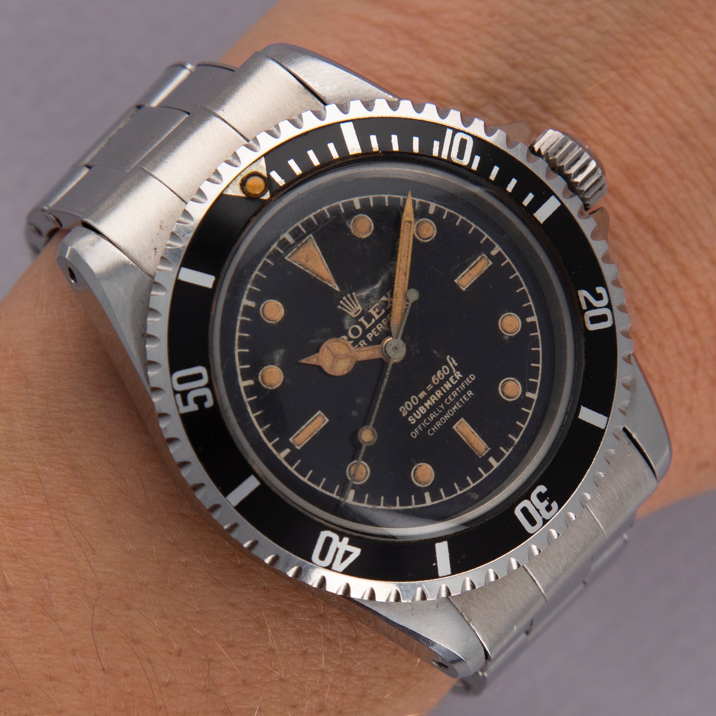 Rolex Submariner 5512 Pointed Crown Guard Case Refinished Dial