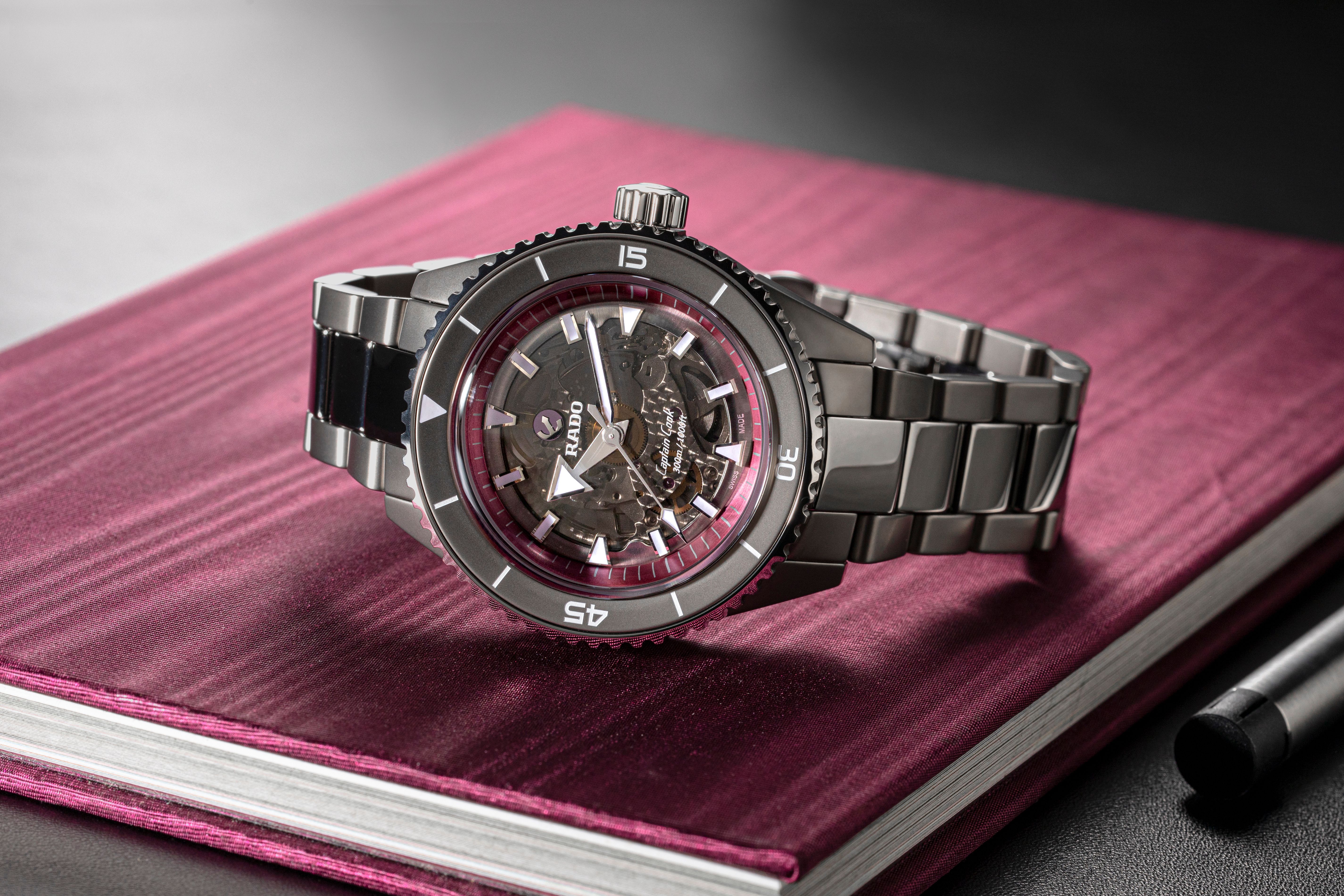 Rado Captain Cook High-Tech Ceramic Pink Dial Project R32128102