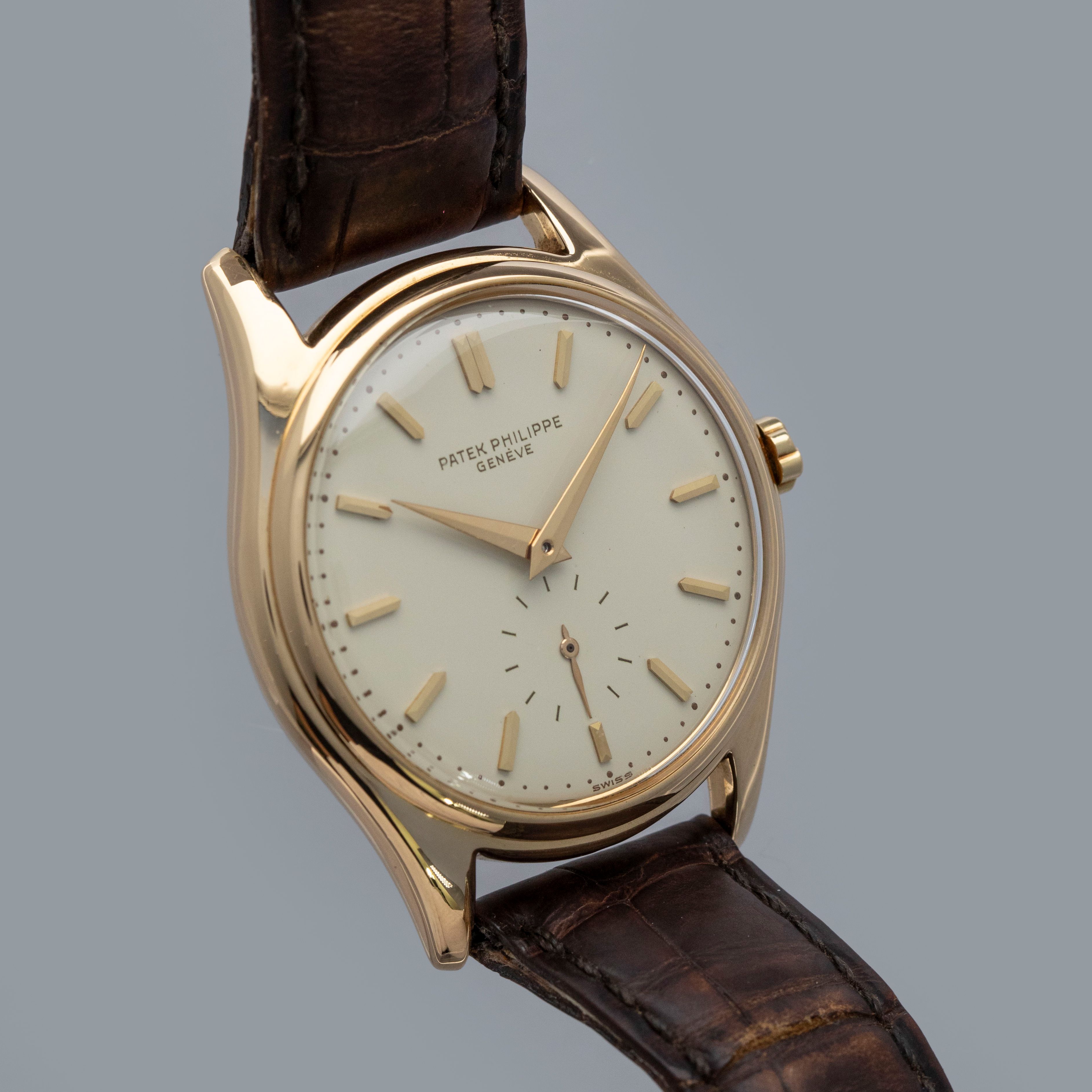 Patek Philippe Calatrava 2526J Enamel Dial 18k YG with Extract of