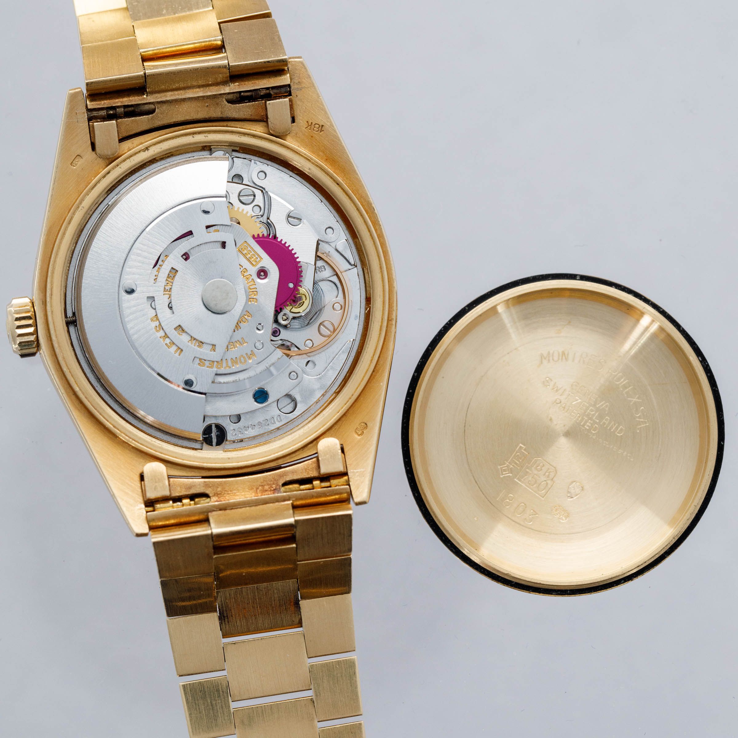 Rolex Day-Date 1803 Green Stella Dial 18k YG | Auctions | Loupe This