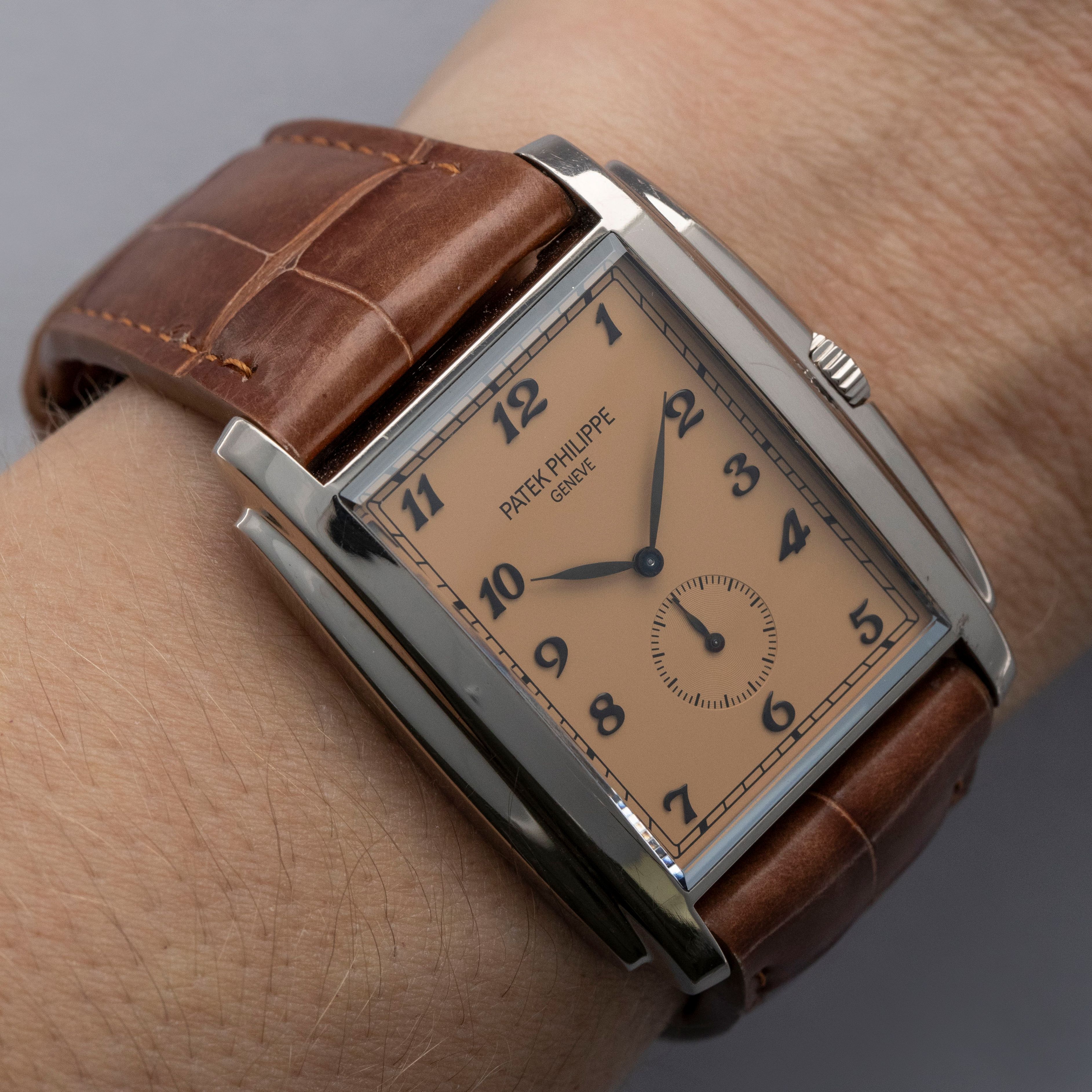 Patek Philippe Gondolo 5124G Salmon Dial 18k WG Box and Papers