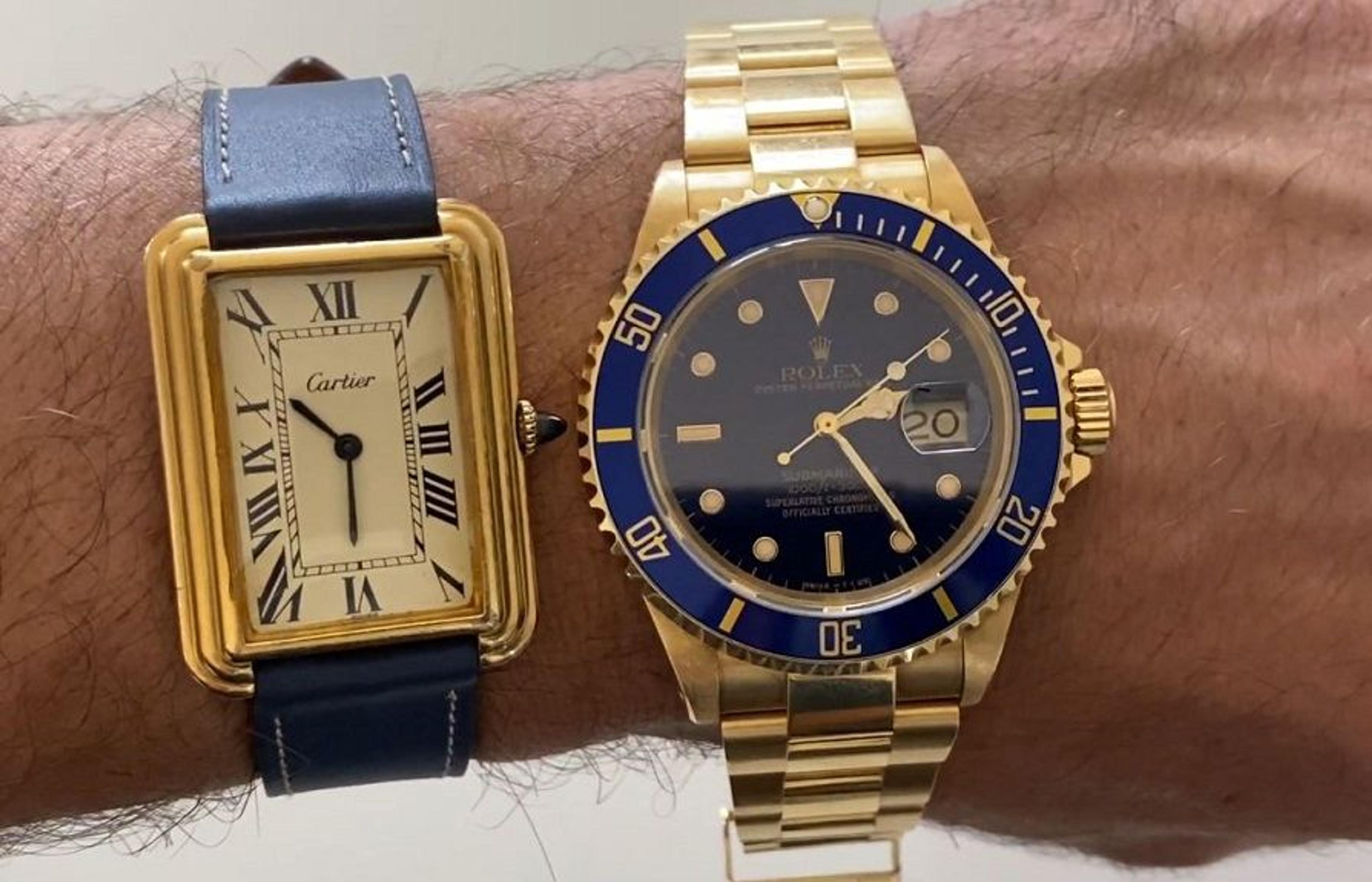 1970s Cartier Pre-Must Ghost watches! Cartier Stepped Tank Jumbo etc