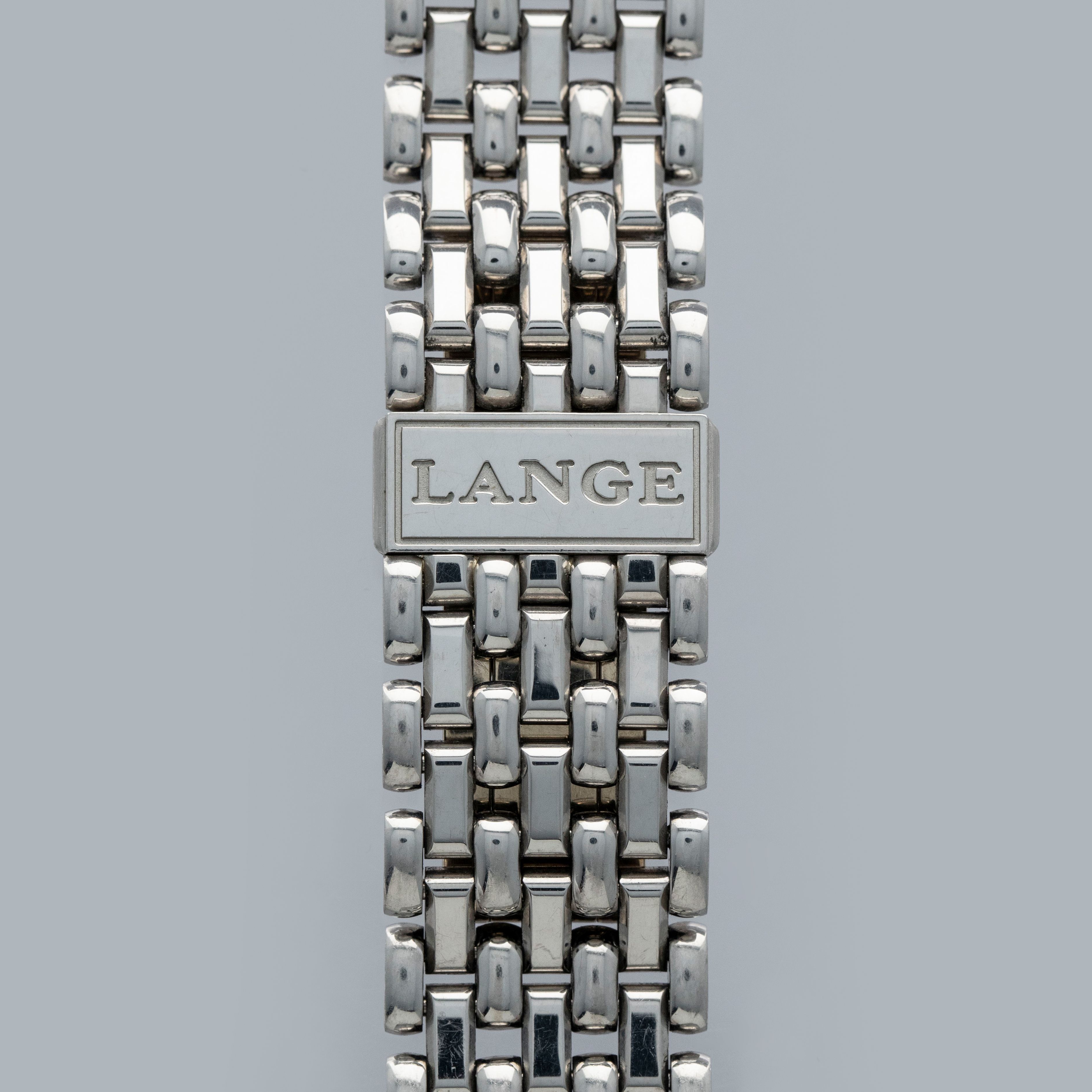 A. Lange & Sohne 19mm Straight Endpiece Wellendorff Platinum