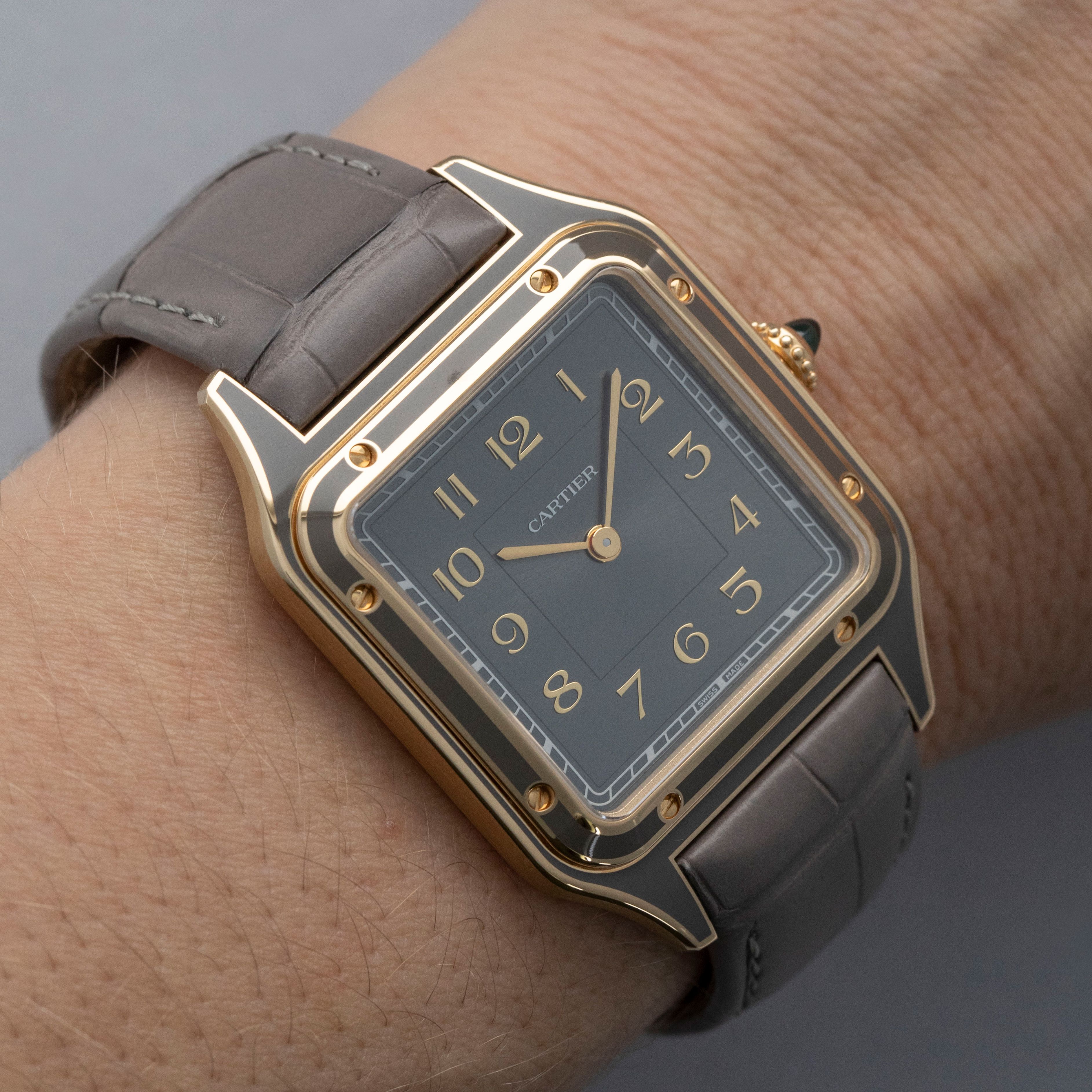 Cartier Santos Dumont Lacquer Case WGSA0097 18k YG | Auctions