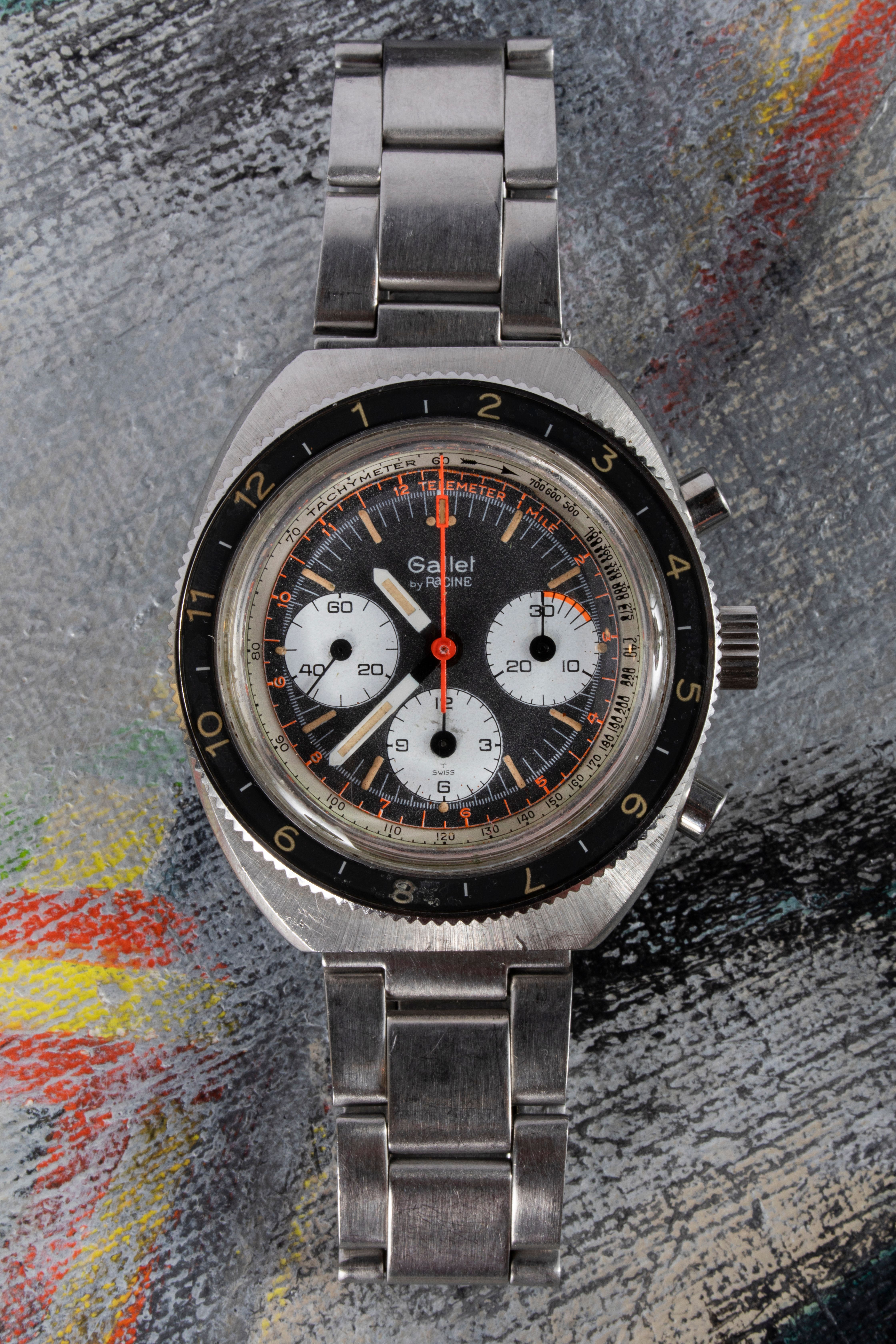 Gallet by Racine Multichron Pilot Chronograph | Auctions | Loupe This