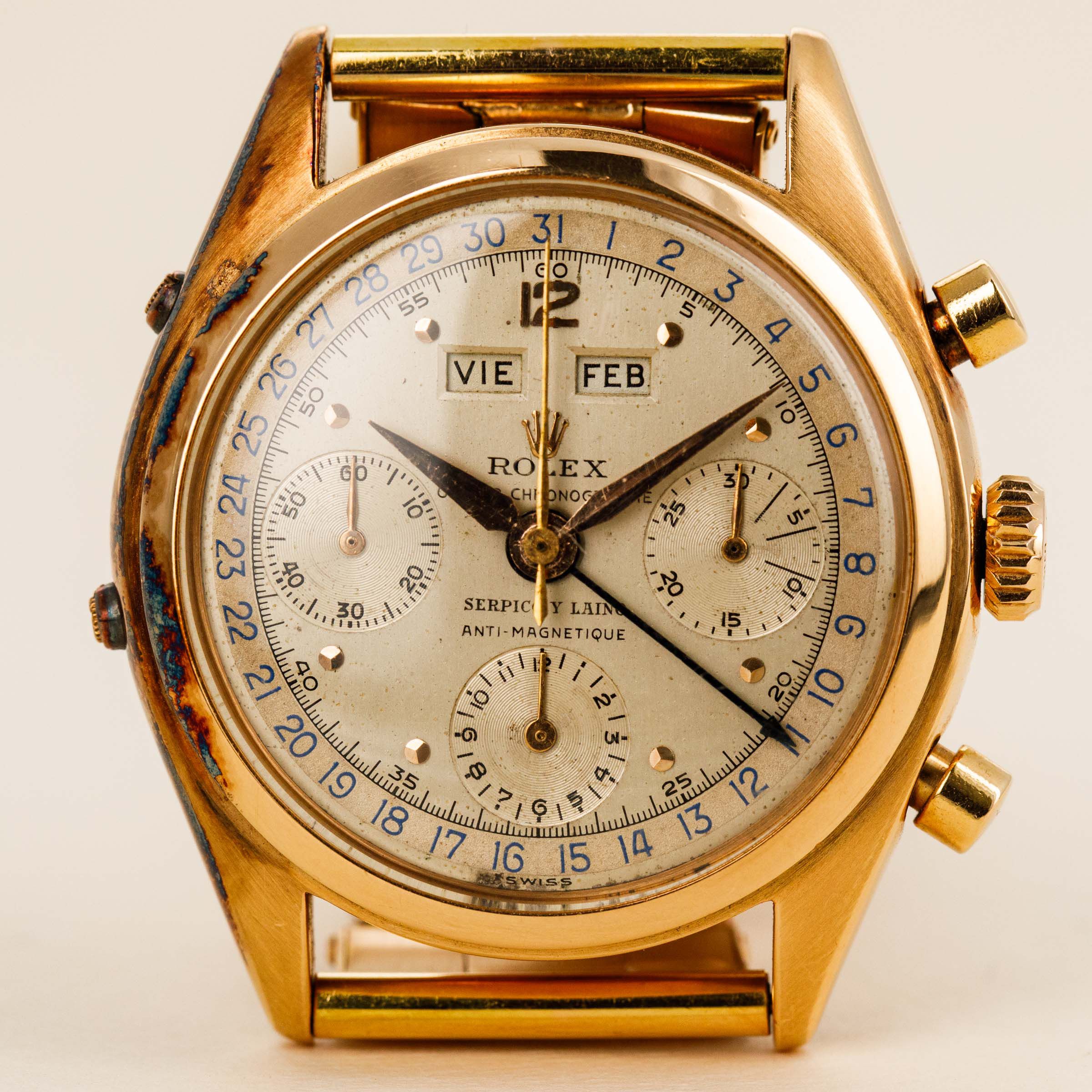 Rolex Triple Calendar Chronograph 6036 Jean Claude Killy 18k YR
