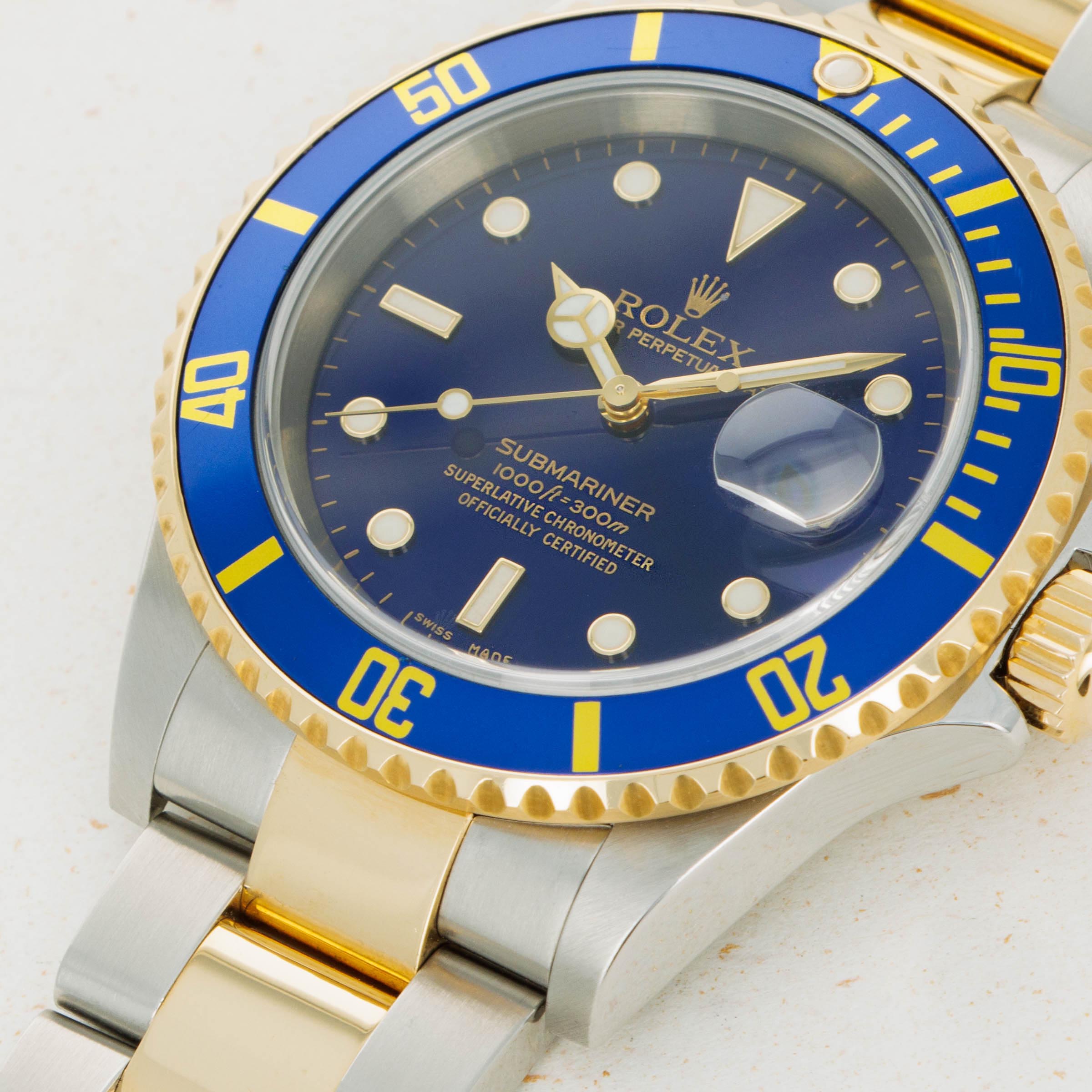 Rolex submariner bi 2024 metal blue face