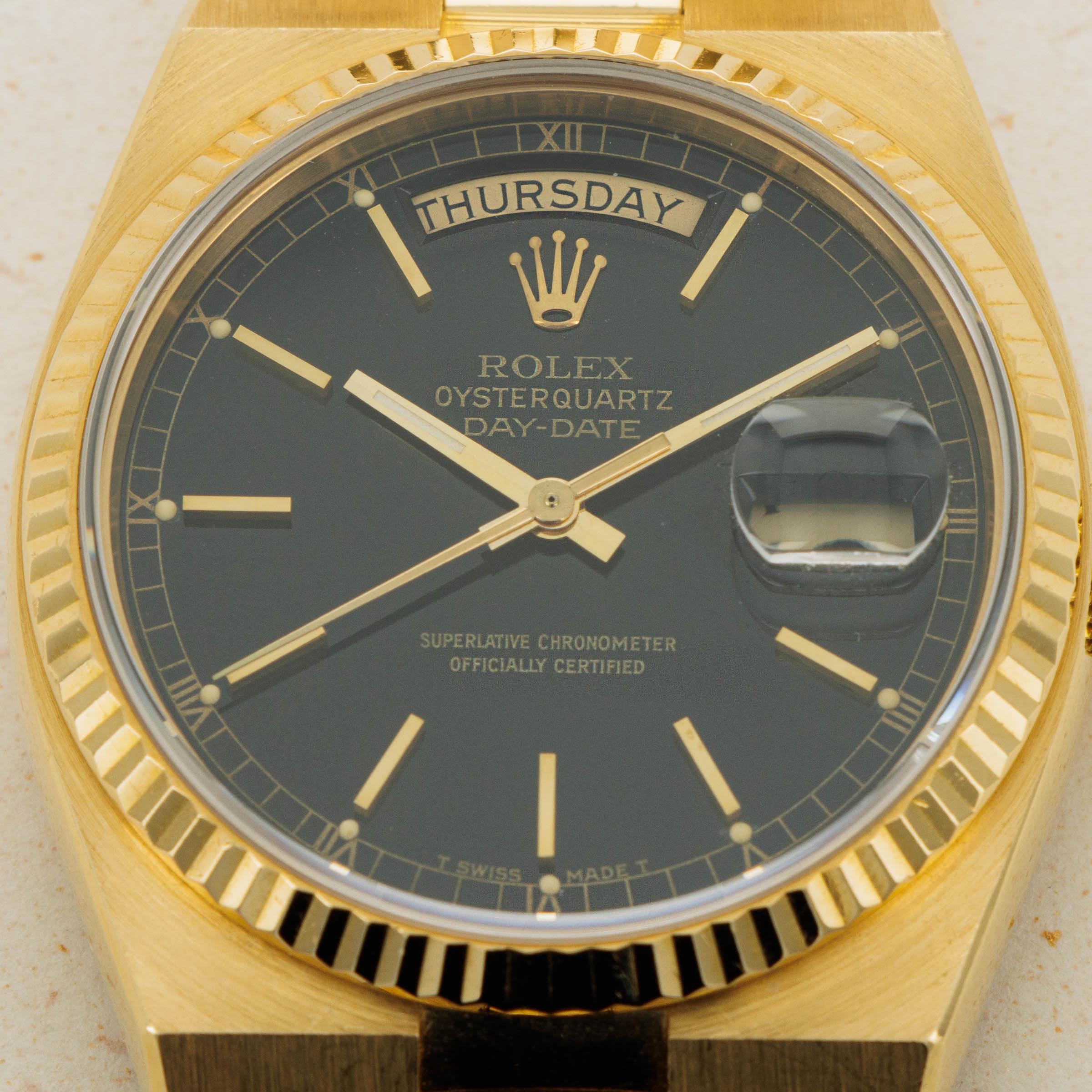 Rolex oysterquartz day on sale date