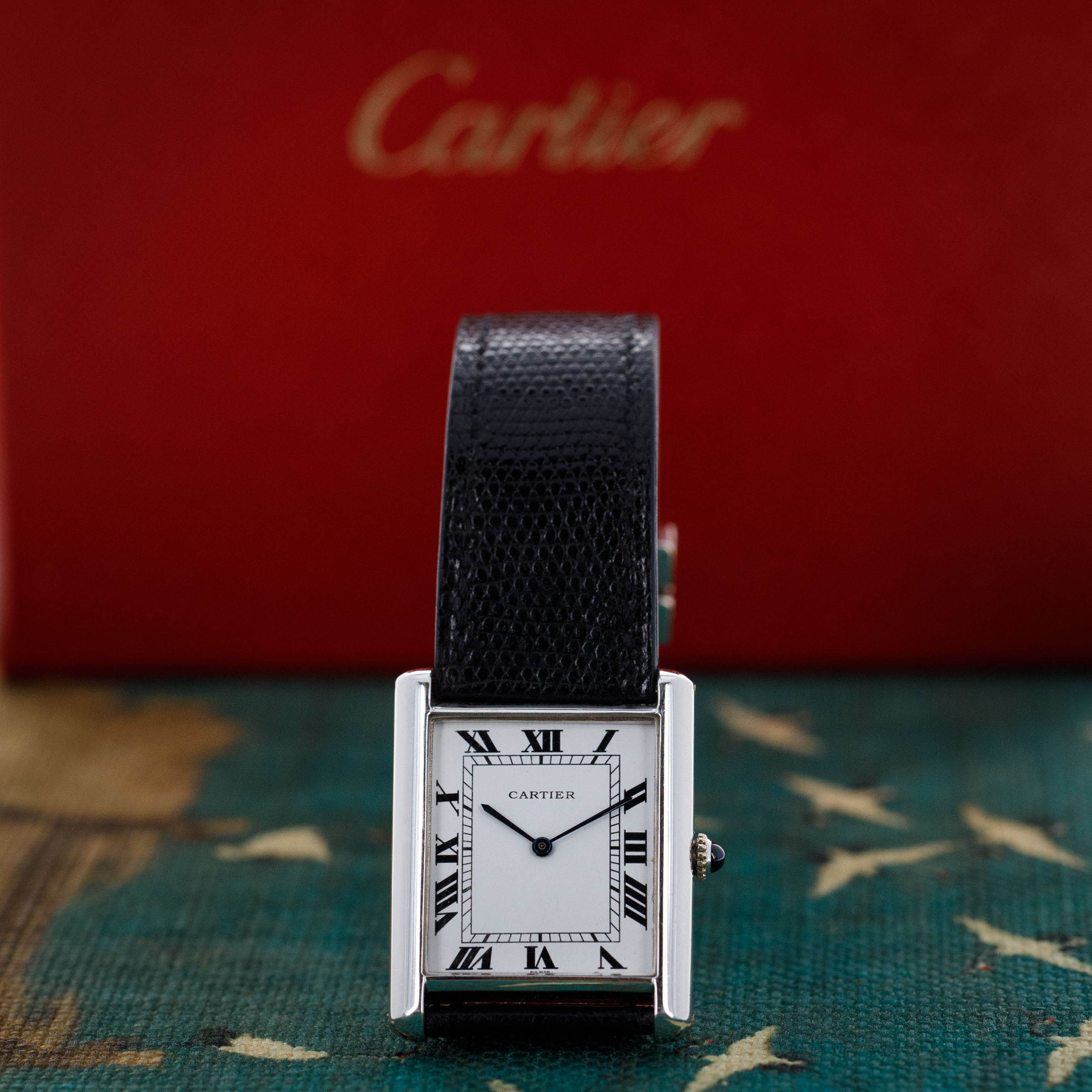 Cartier Jumbo Tank LC 17002 Automatic 18k WG | Auctions | Loupe This