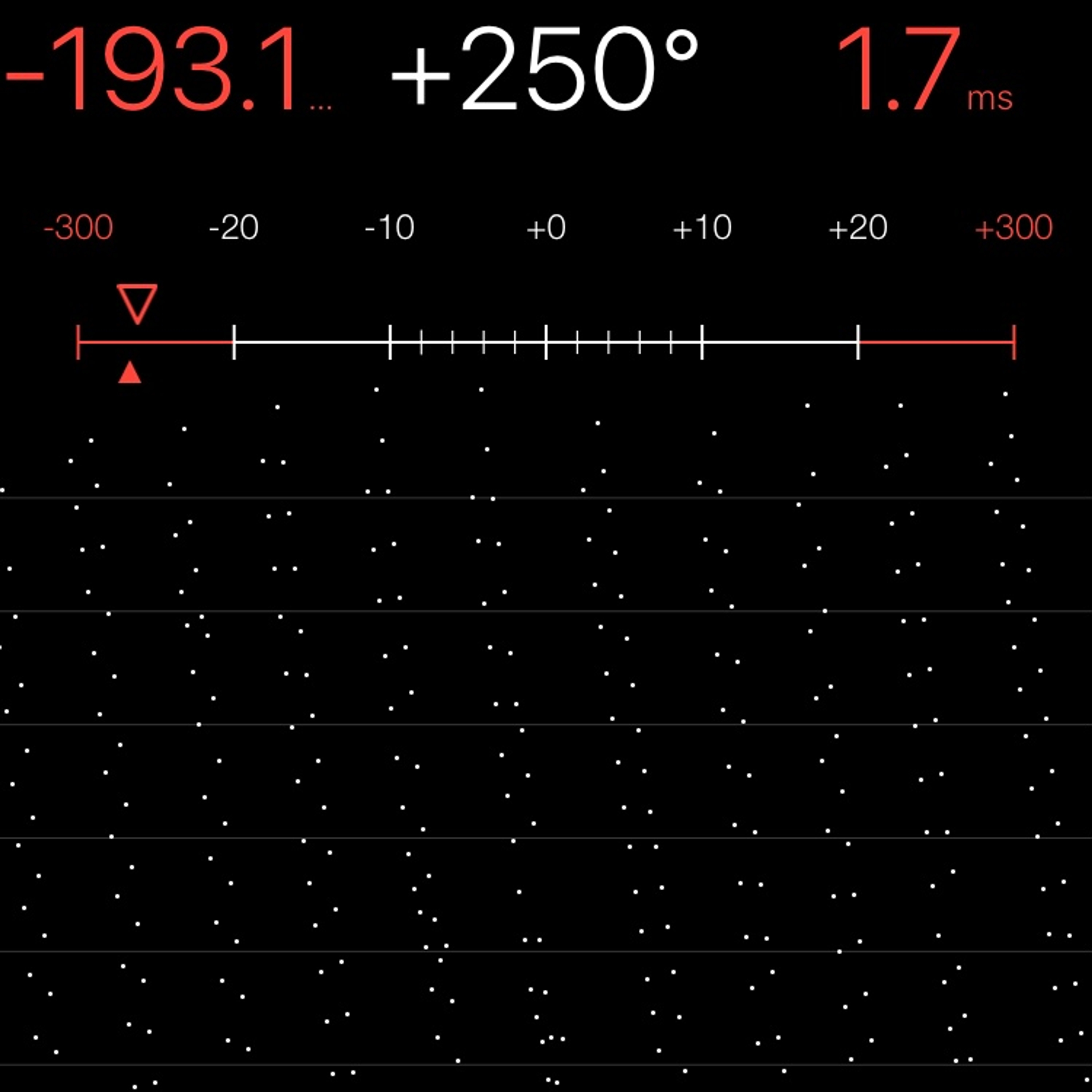 TIMING MACHINE READOUT