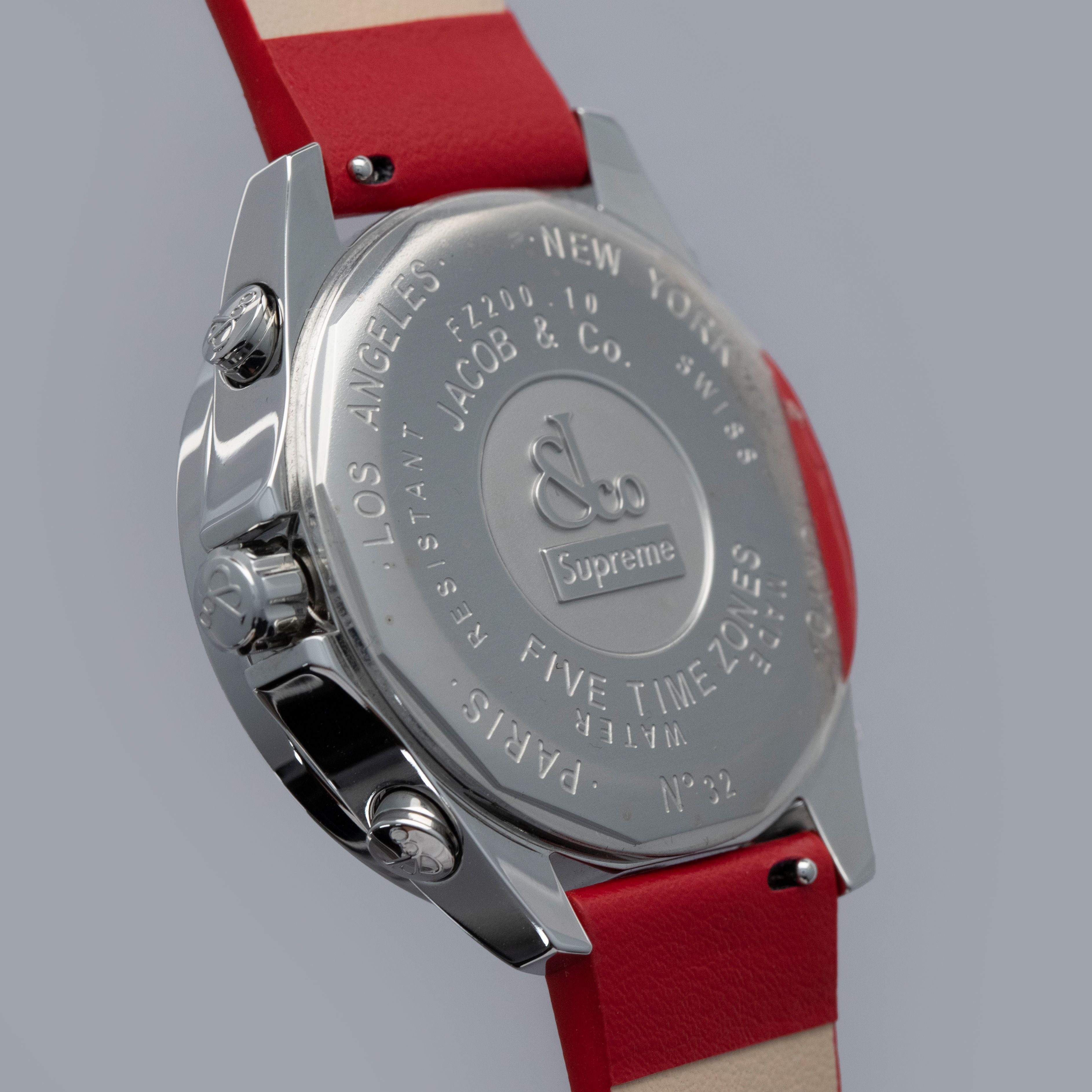 コンビ Jacob & Co. x Supreme Four Timezone Diamond Bezel 40mm | Auctions