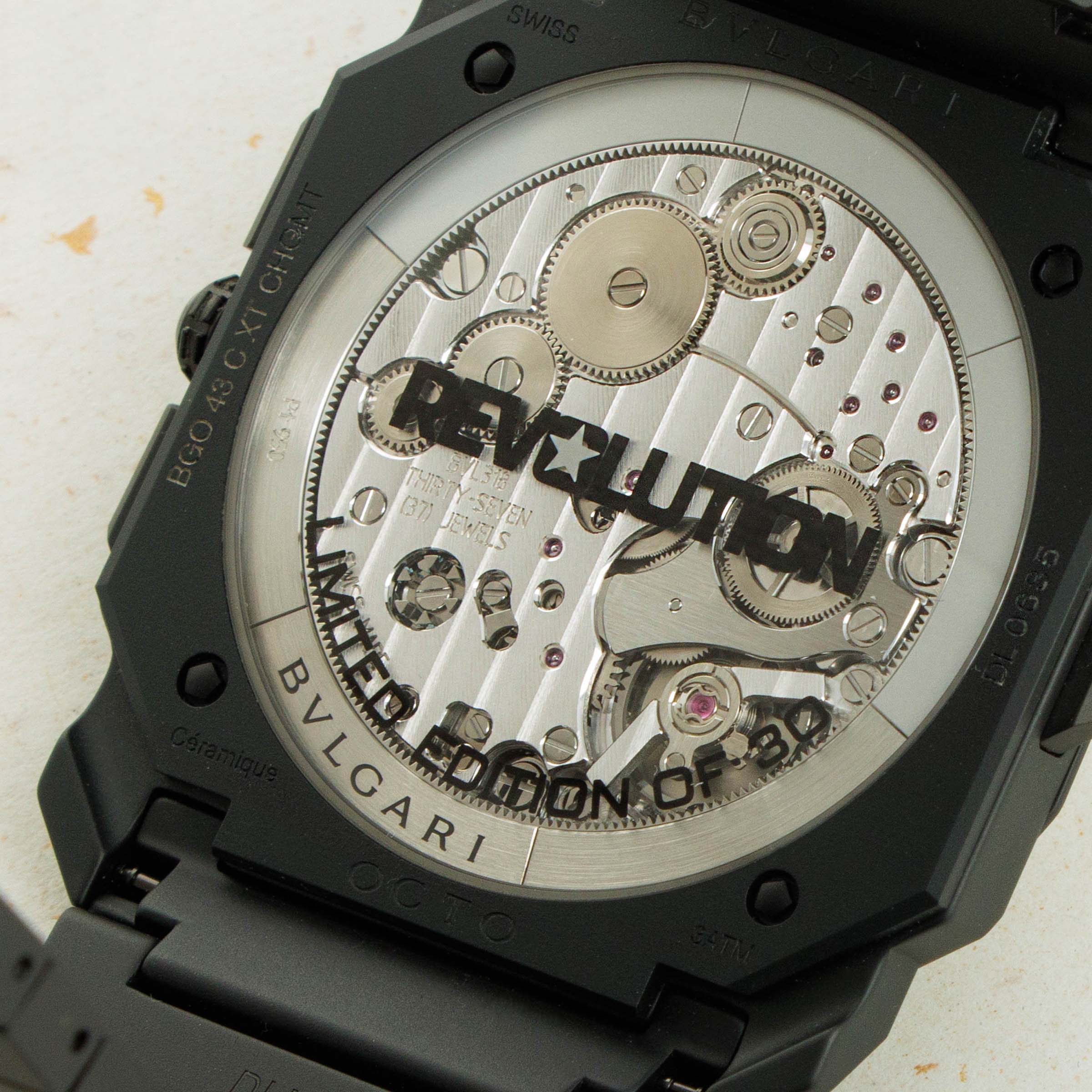 Bulgari Octo Finissimo Chronograph GMT Ceramic for Revolution