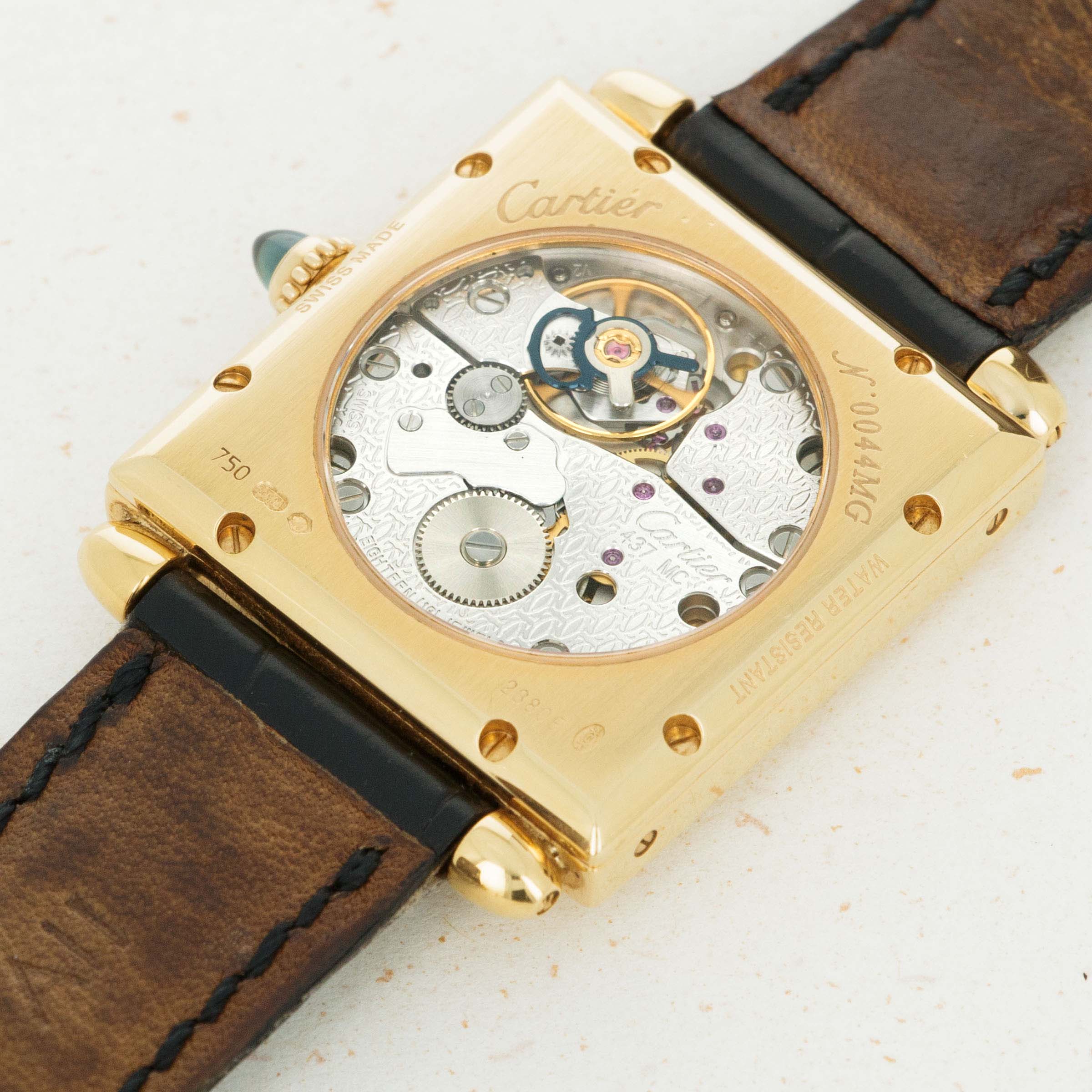 Cartier Yellow Gold Tank Obus CPCP 2380E Auctions Loupe This