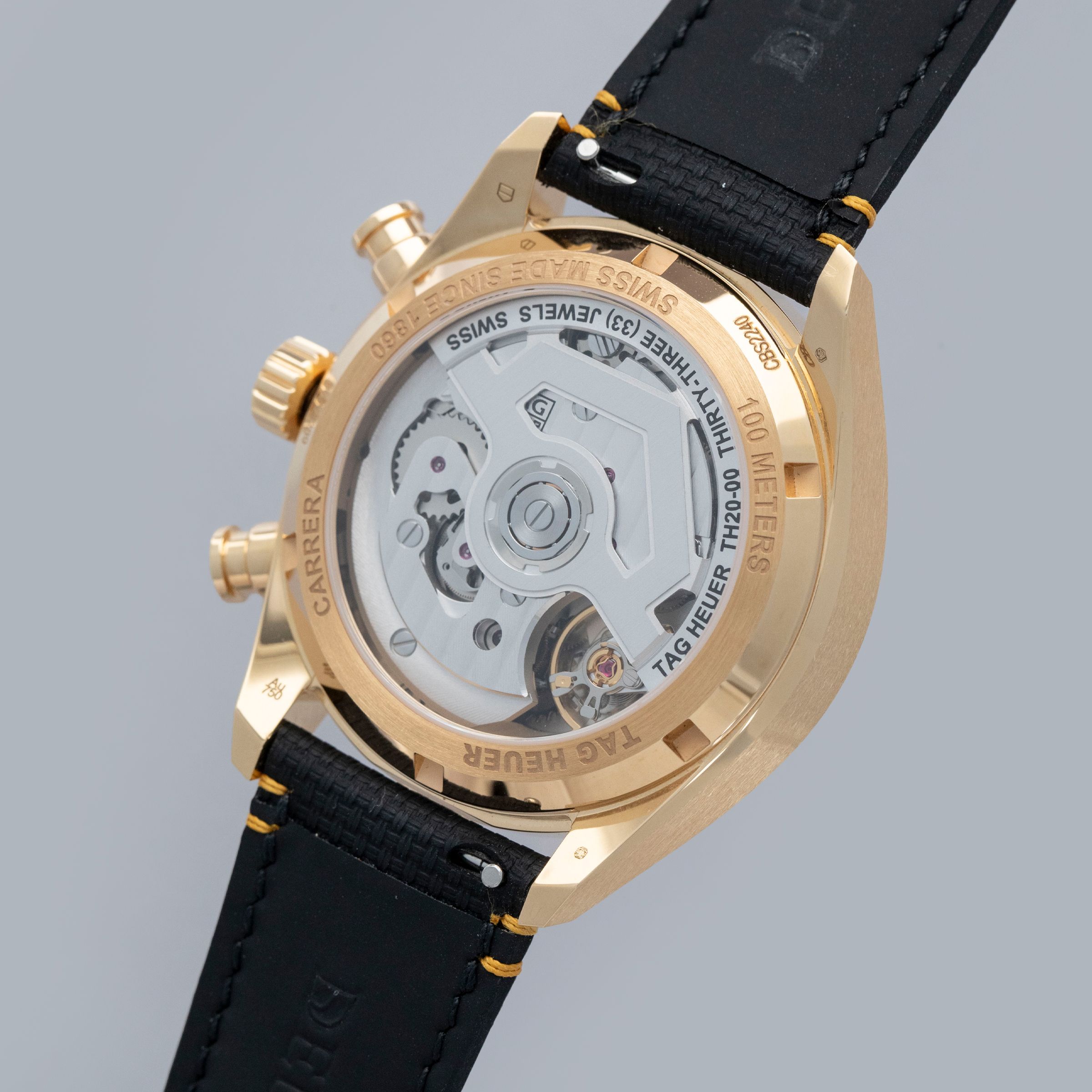 Tag Heuer Carrera Glassbox Chronograph CBS2240.FC8319 18k YG