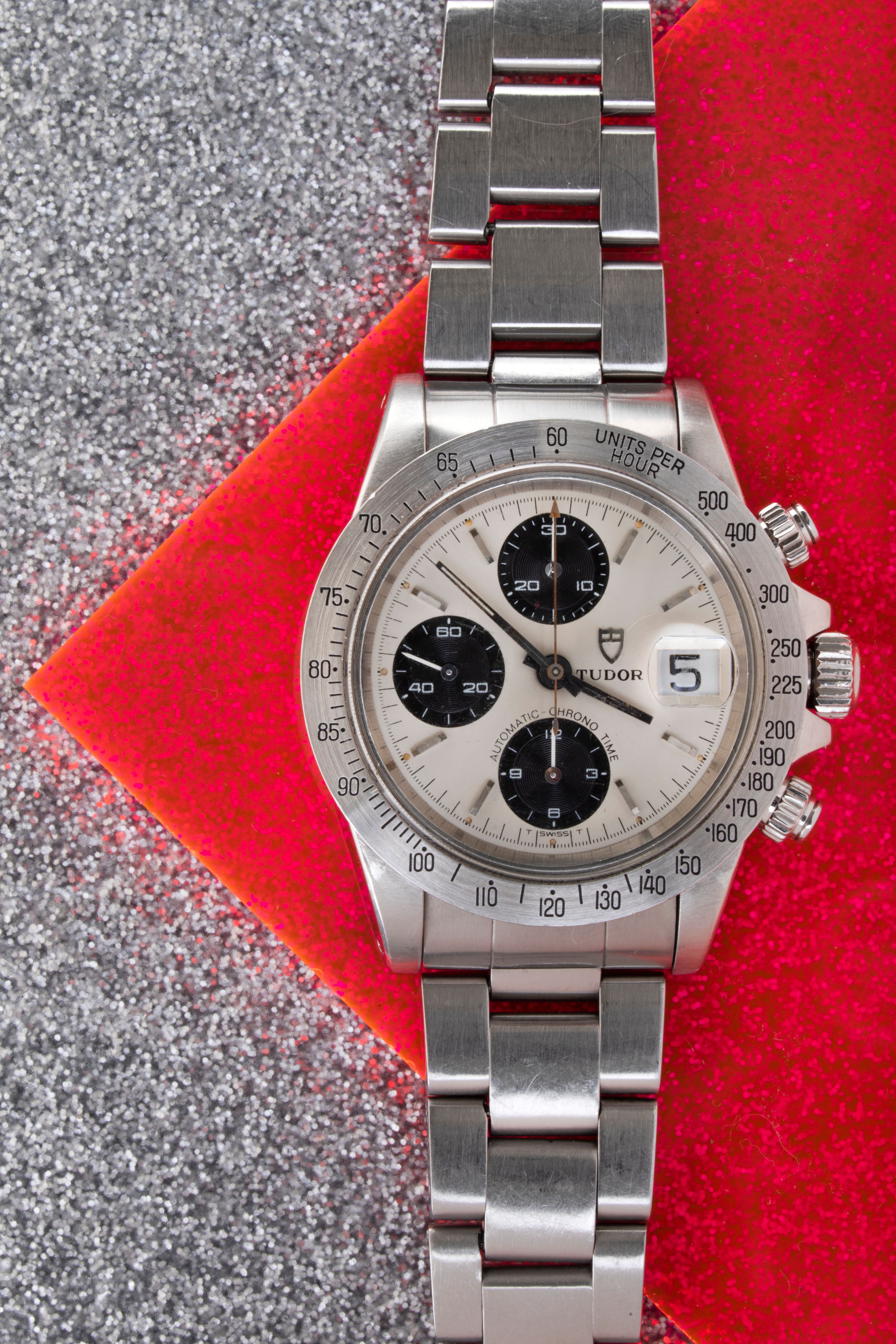 Tudor Oysterdate Chronograph 94300 Big Block Solo Dial | Auctions
