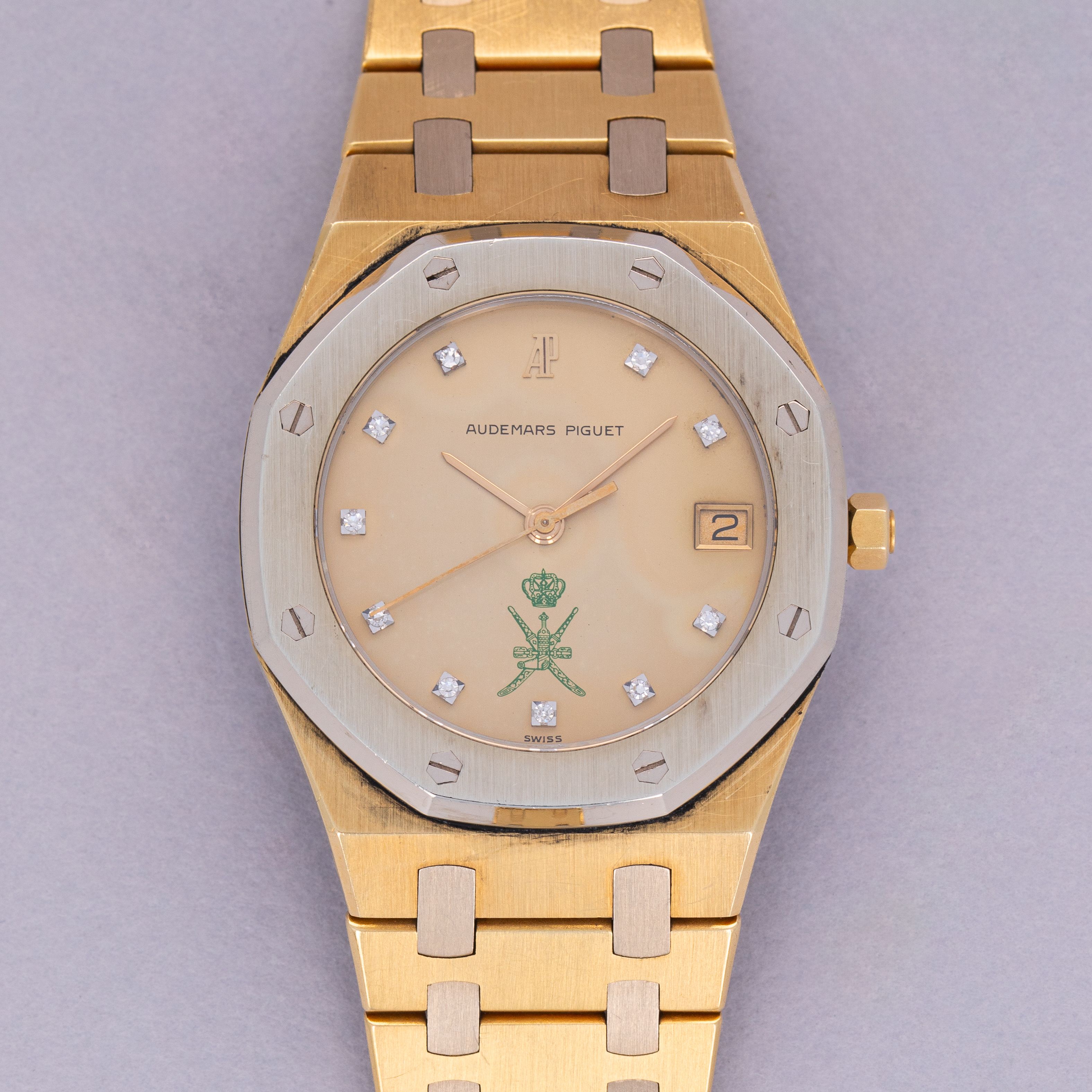Audemars Piguet Royal Oak 6023AC Quartz 18k WG and YG Green