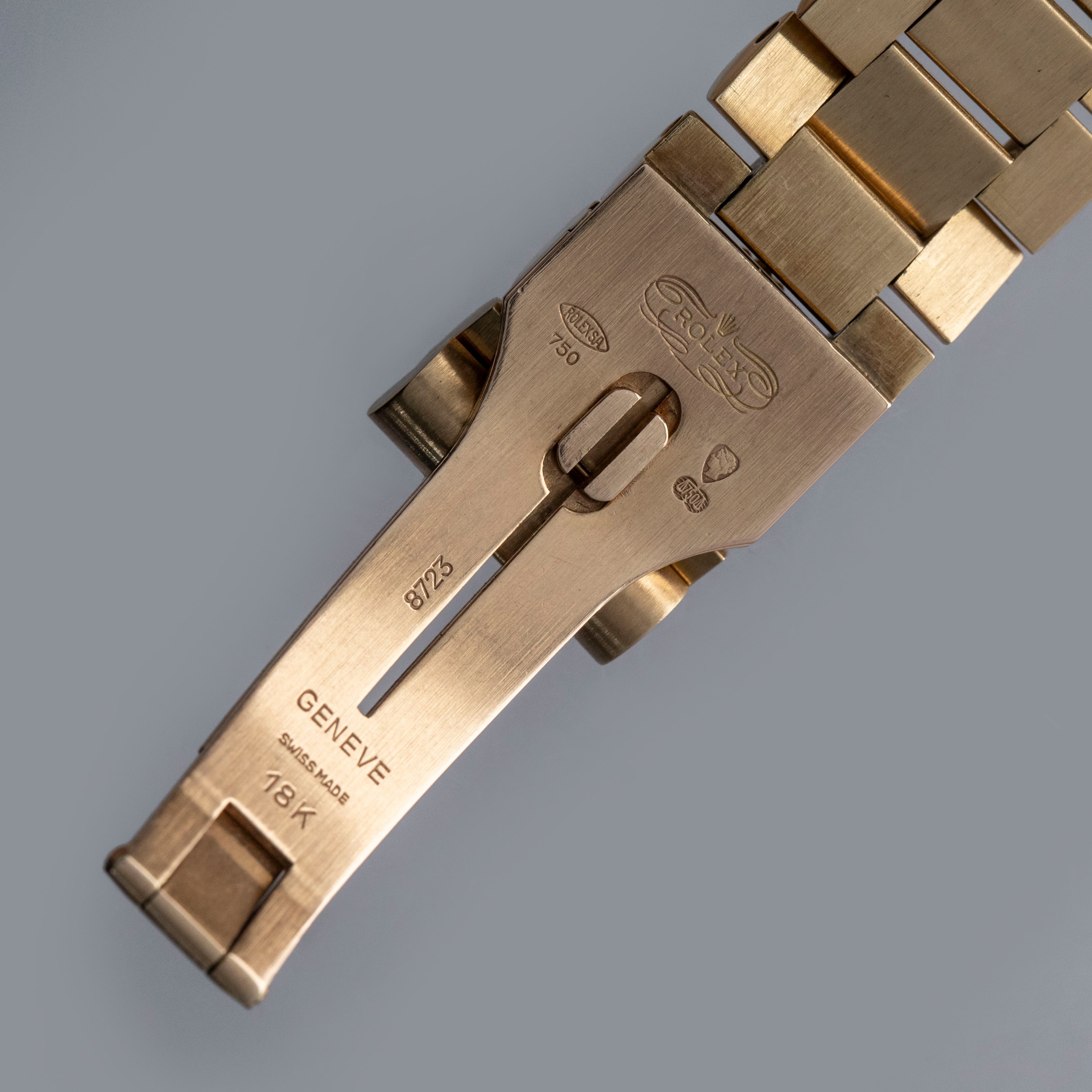 Rolex Day-Date 18078 Bark Bezel and Bracelet YG | Auctions | Loupe