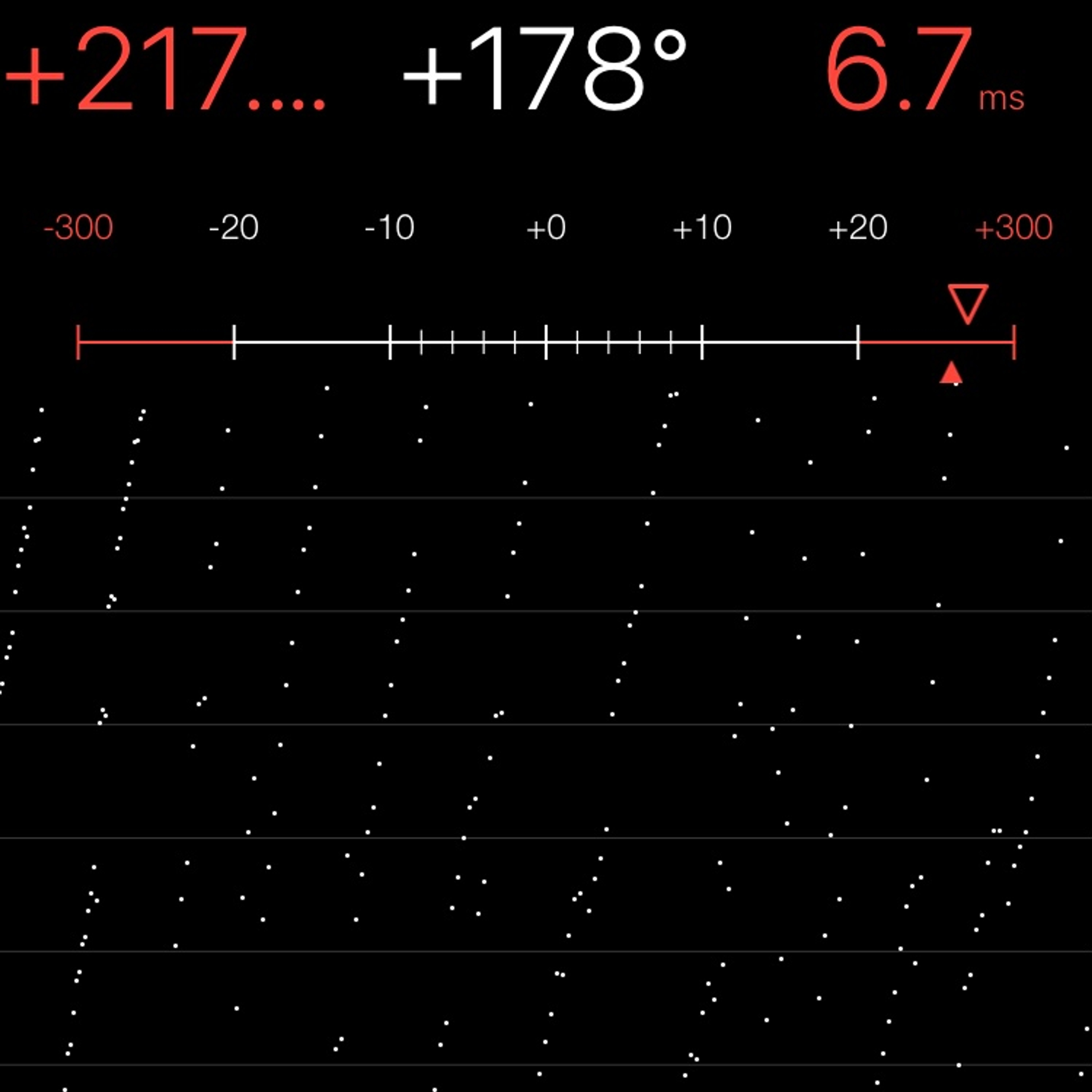TIMING MACHINE READOUT