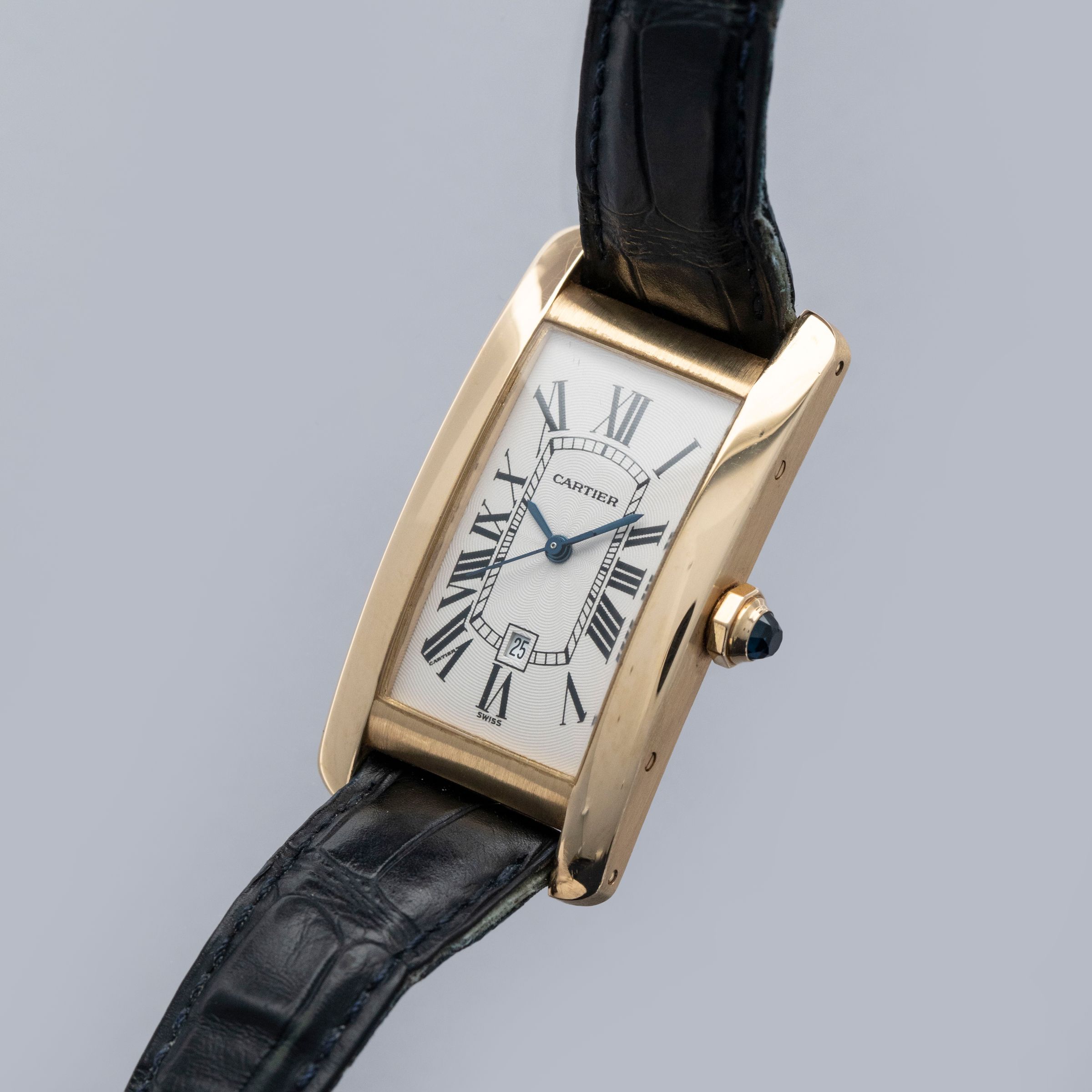 Cartier Tank Americaine 1725 Automatic Medium 18k YG | Auctions