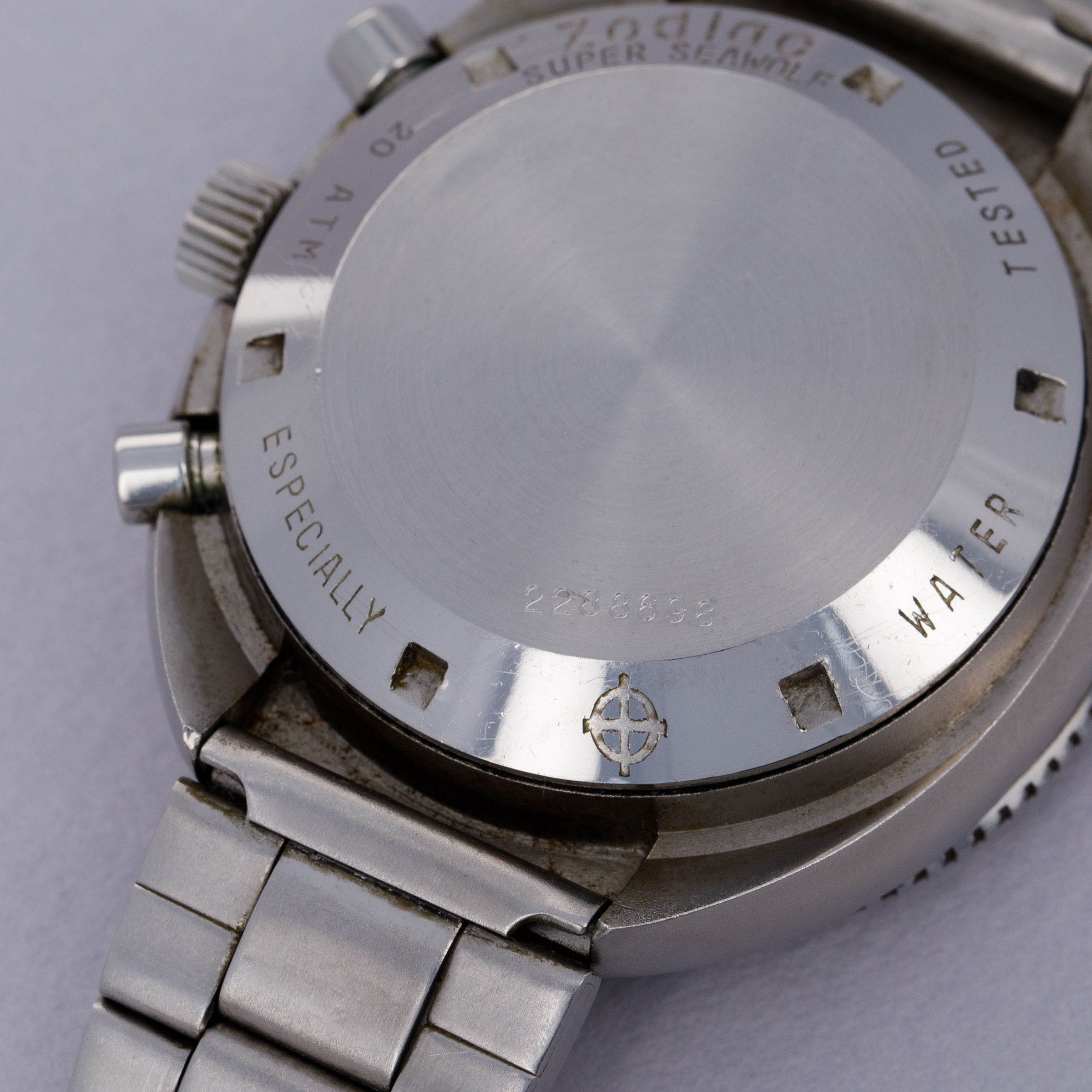 Zodiac Super Sea Wolf Chronograph Steel 872-843 Box and Papers