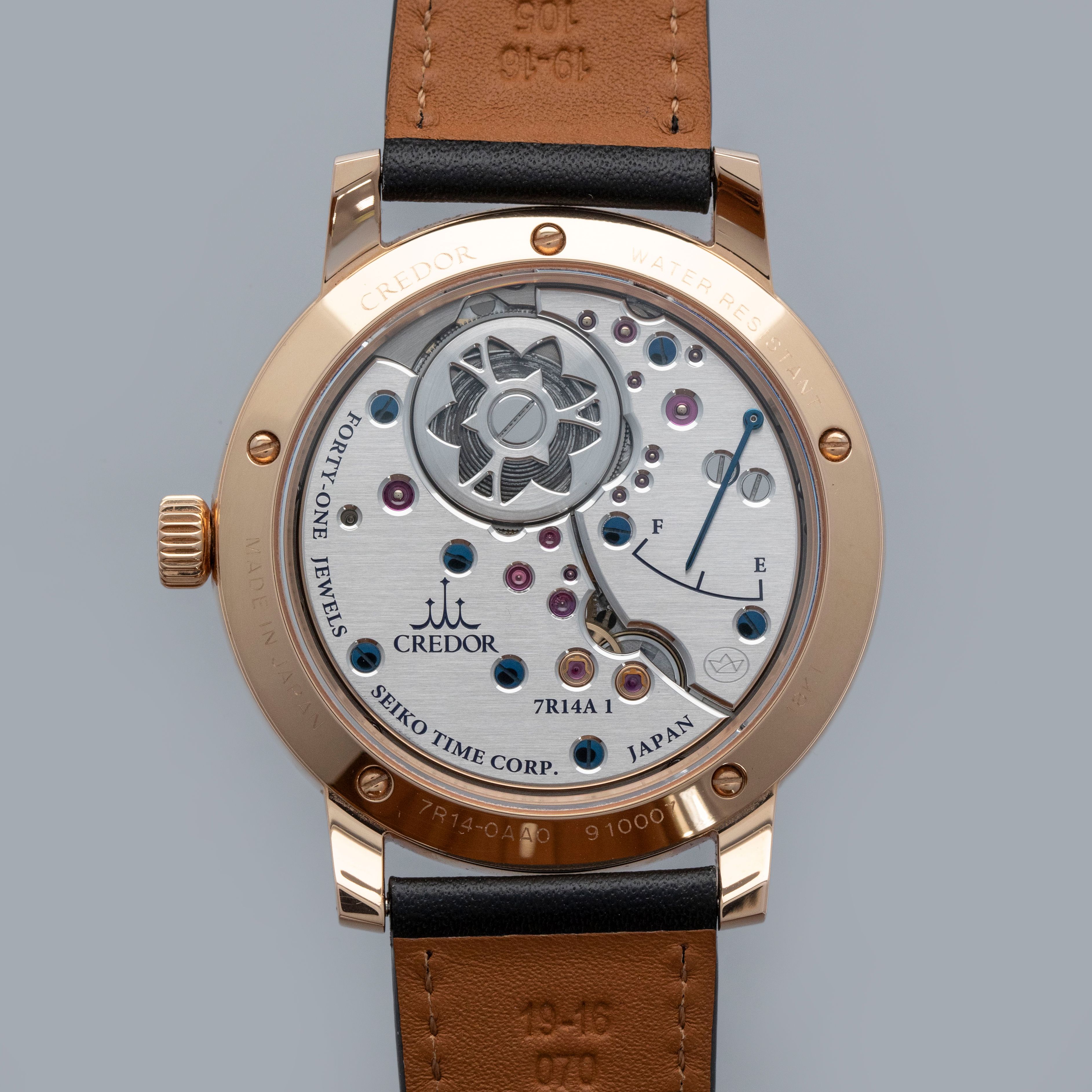 CREDOR EICHI II GBLT998 18K RG | Auctions | Loupe This