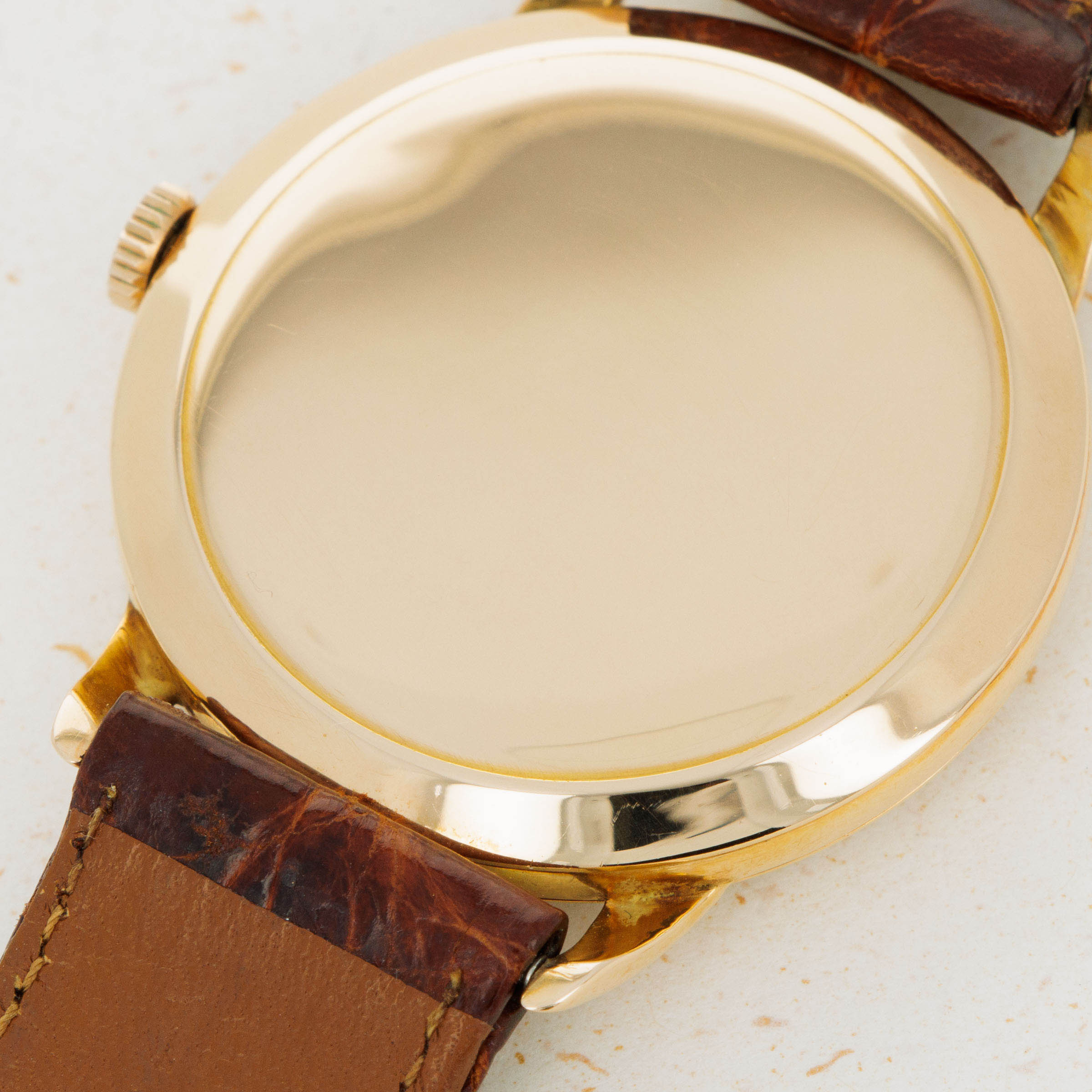 Omega Tresor 2685 Rose Gold Honeycomb Dial | Auctions | Loupe This