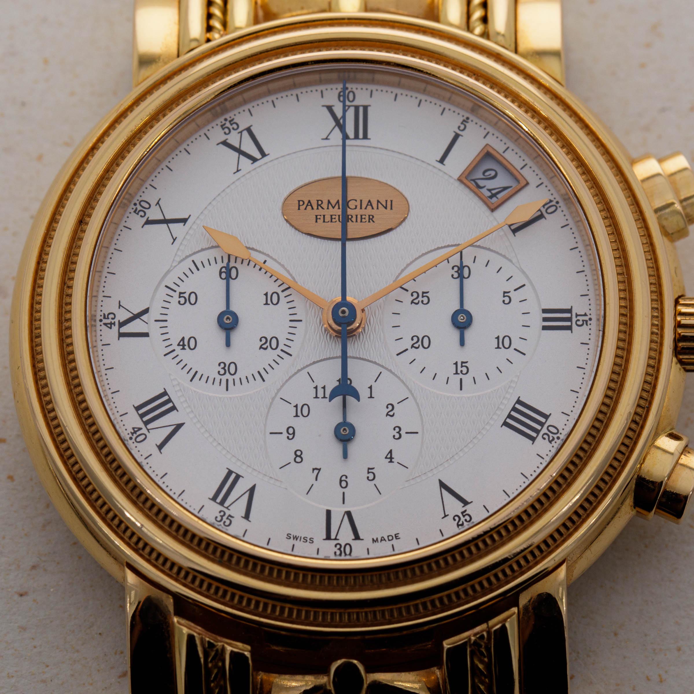 Parmigiani Fleurier Toric Chronograph El Primero 18k RG with Bracelet Auctions Loupe This